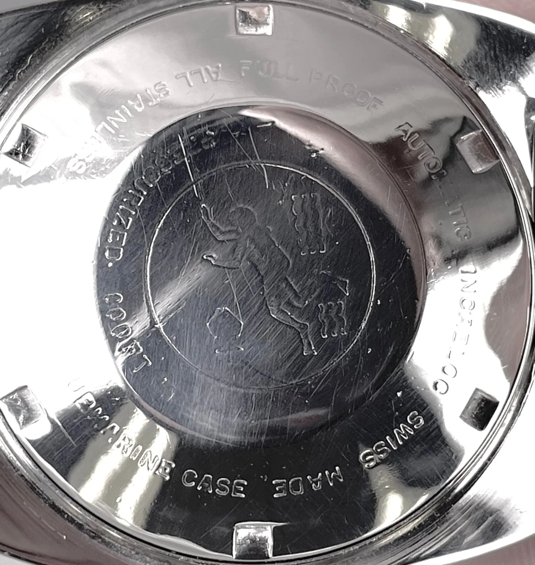 RARE 1970's Vintage Ulysse Nardin UN Submarine Diver Stainless 800FT Black Watch