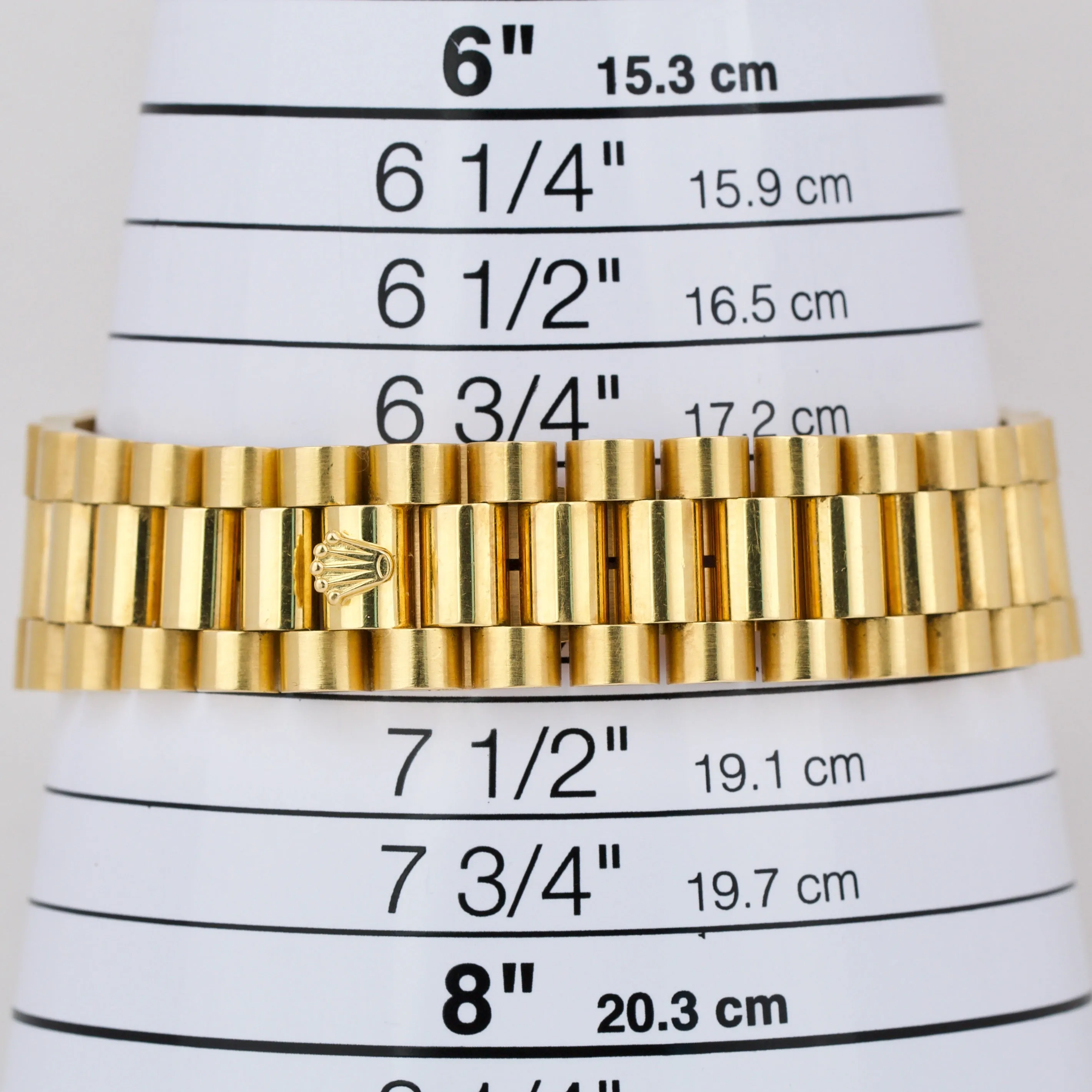 RARE FACTORY BAGUETTE ONLY Rolex Day-Date President Diamond 18238 36mm 18K Watch