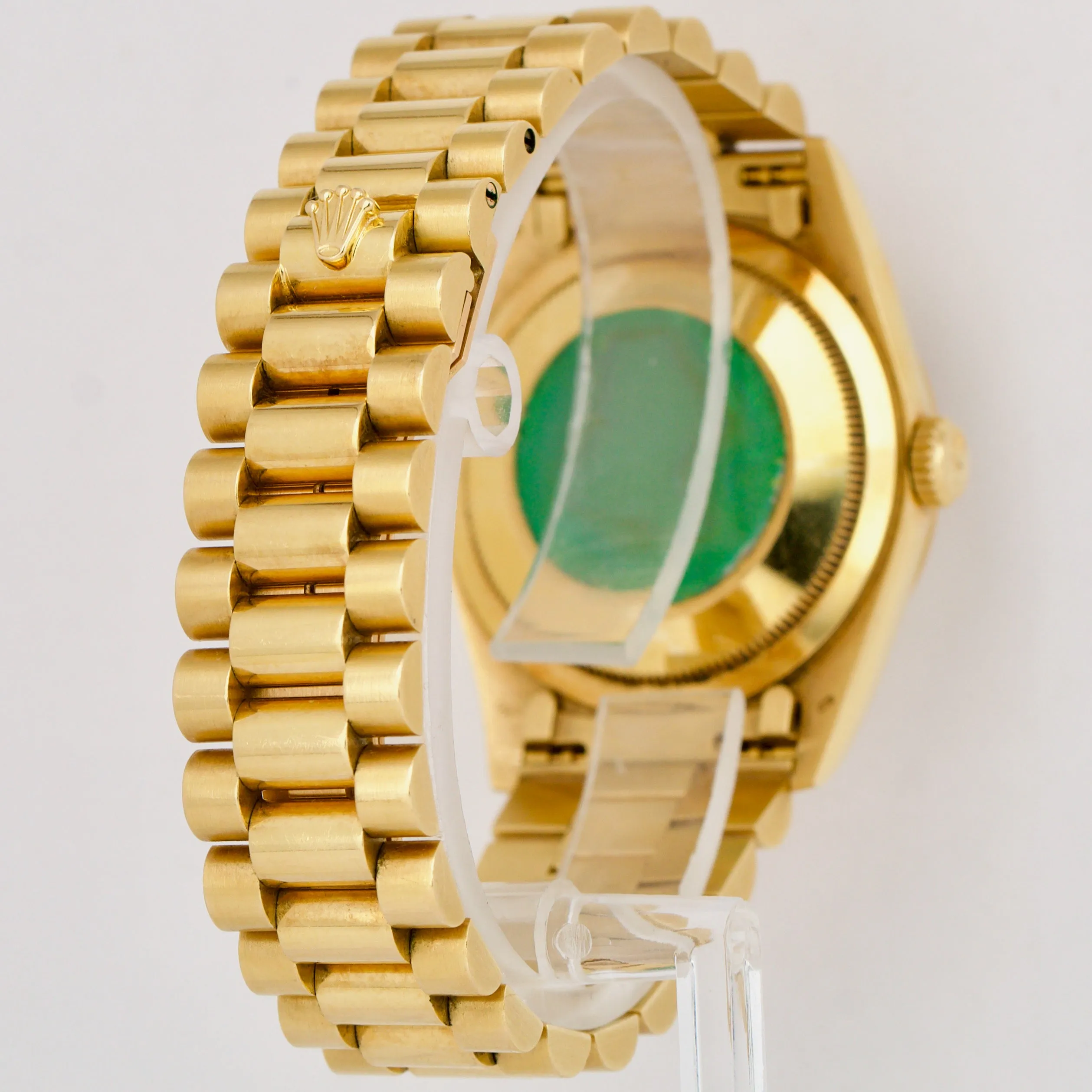 RARE FACTORY BAGUETTE ONLY Rolex Day-Date President Diamond 18238 36mm 18K Watch