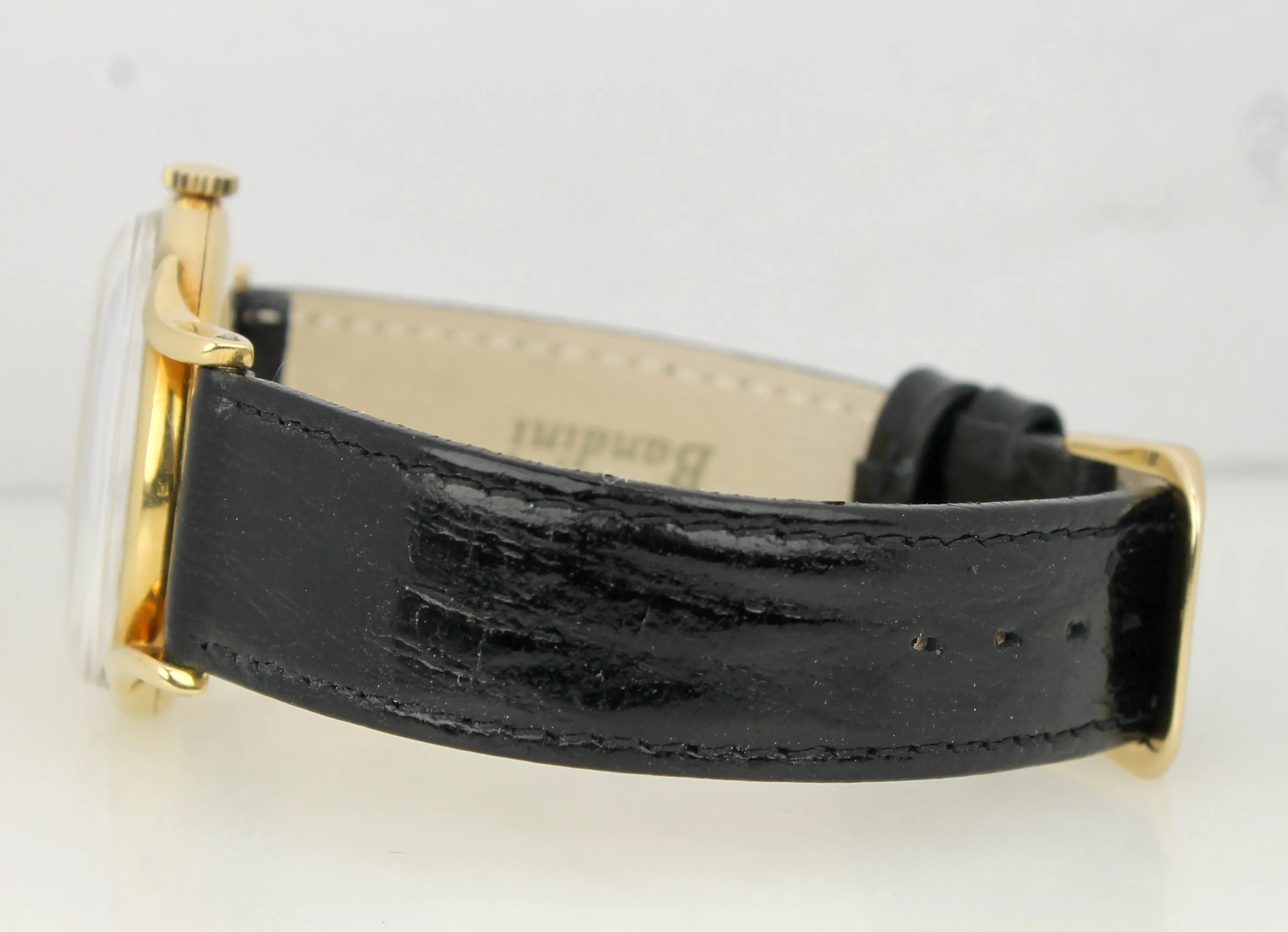 RARE IWC Schaffhausen Bombe Lugs Fancy 18K Gold Arabic Stick Calibre 60 Watch