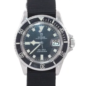 RARE Tudor Submariner Steel 40mm Matte Black Snowflake 7021/0 Nato Watch