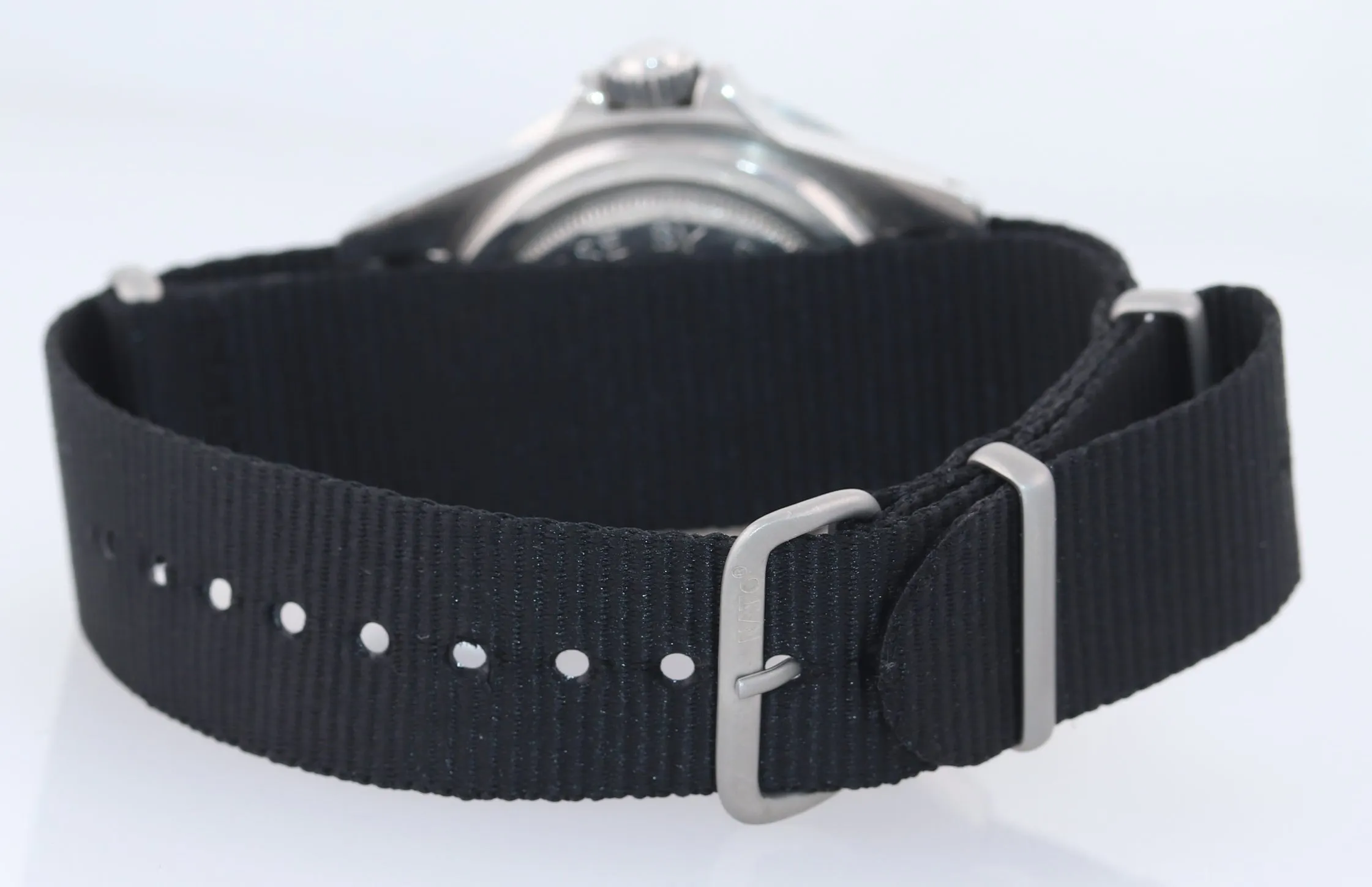 RARE Tudor Submariner Steel 40mm Matte Black Snowflake 7021/0 Nato Watch