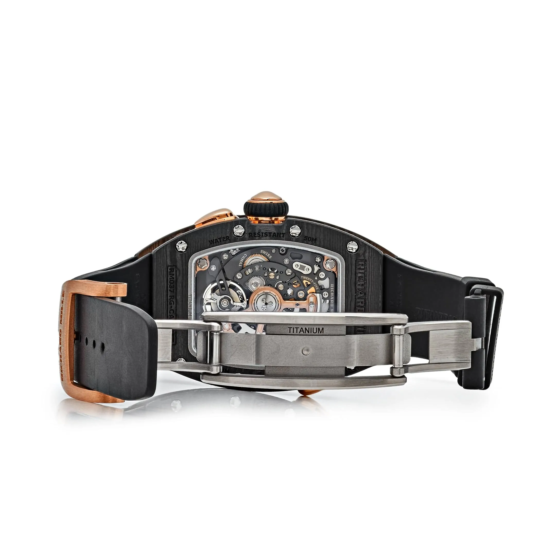 RM-Luxury-Watches LF 037 Rose Gold Carbon TPT Diamond Set