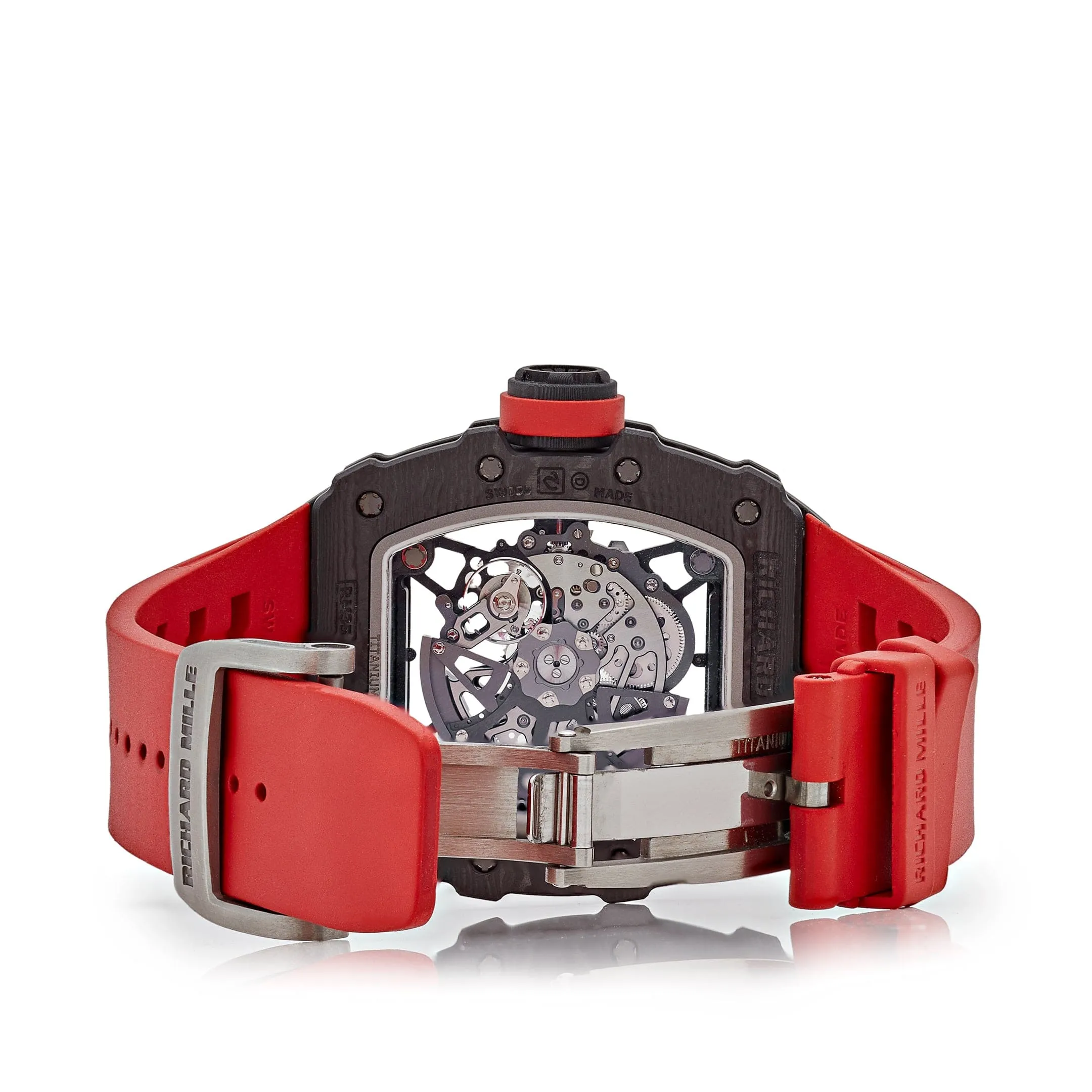 RM-Luxury-Watches LF 35-02 Carbon TPT Red Strap