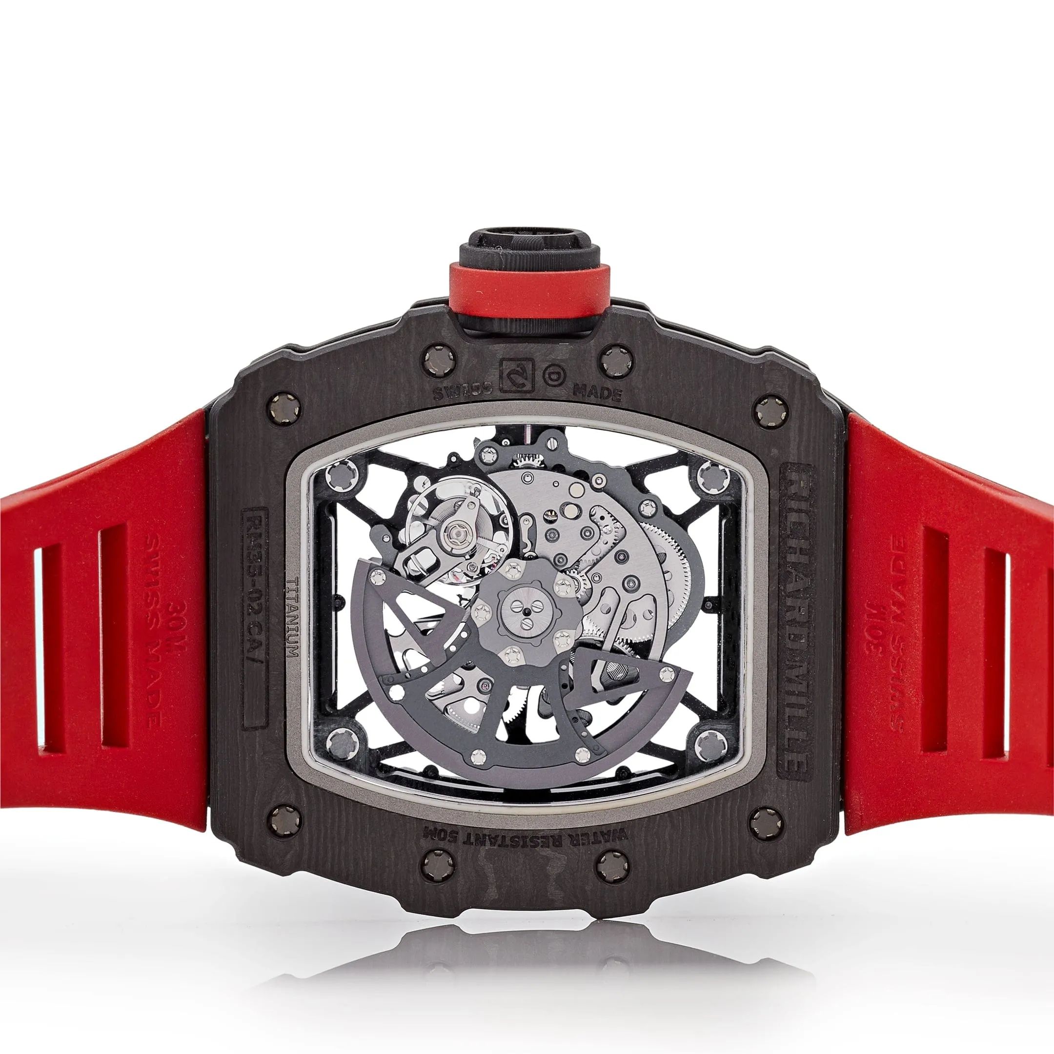 RM-Luxury-Watches LF 35-02 Carbon TPT Red Strap