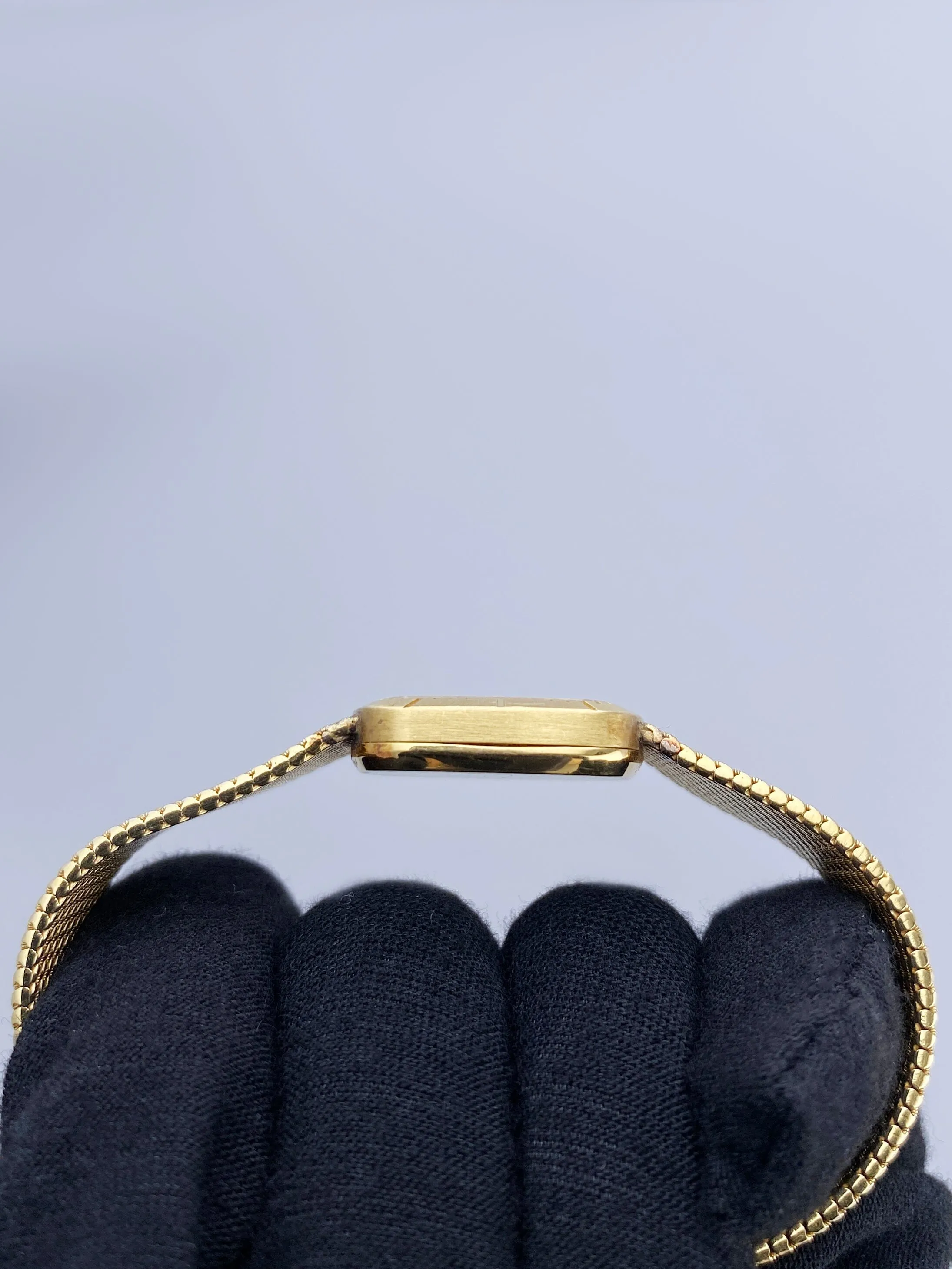 Rolex Cellini Blue Dial 18K Yellow Gold Ladies Watch