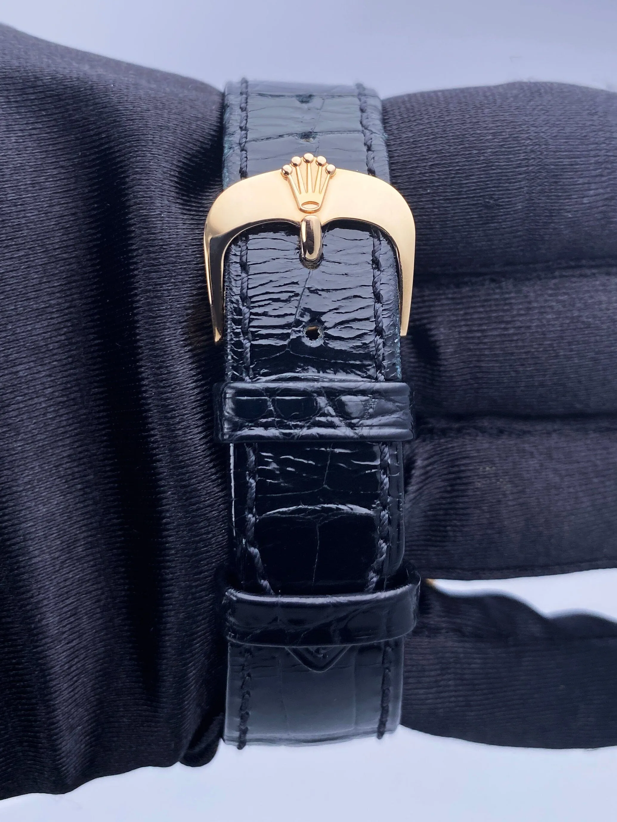 Rolex Cellini Dual Time 50525 18K Rose Gold Mens Watch Box Papers
