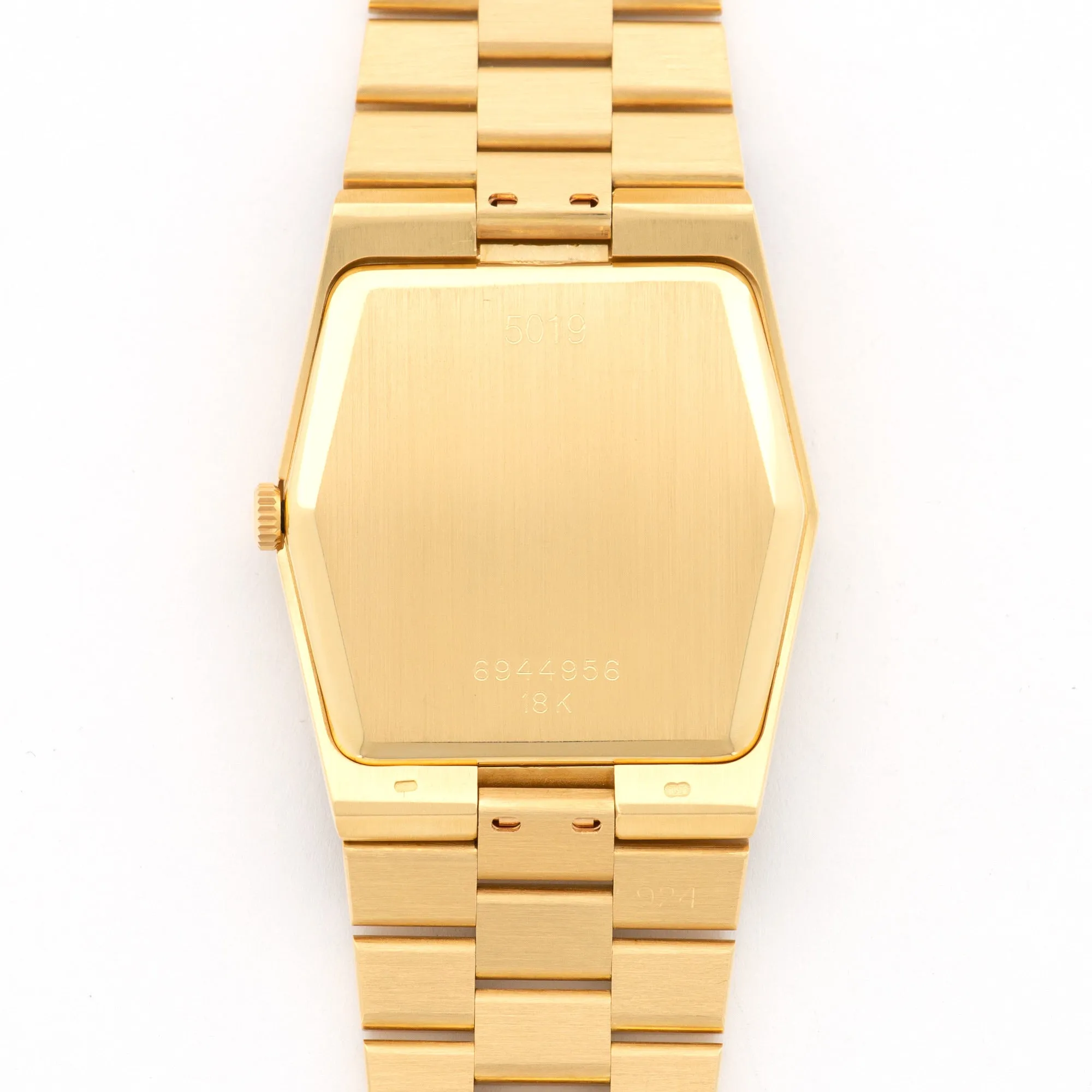 Rolex Cellini Yellow Gold with Sapphire Bezen and Diamond Dial Ref. 5019/8