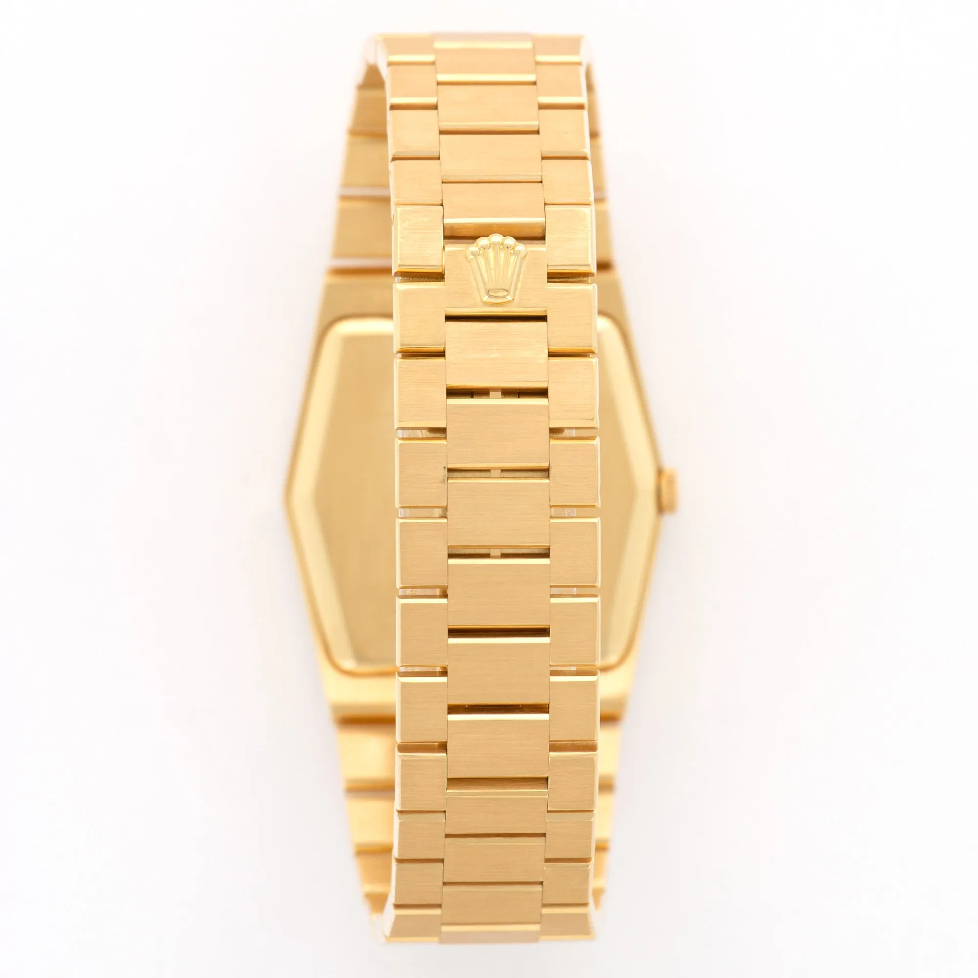 Rolex Cellini Yellow Gold with Sapphire Bezen and Diamond Dial Ref. 5019/8