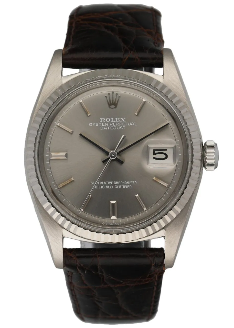 Rolex Datejust 1601 18K White Gold Vintage Men's Watch