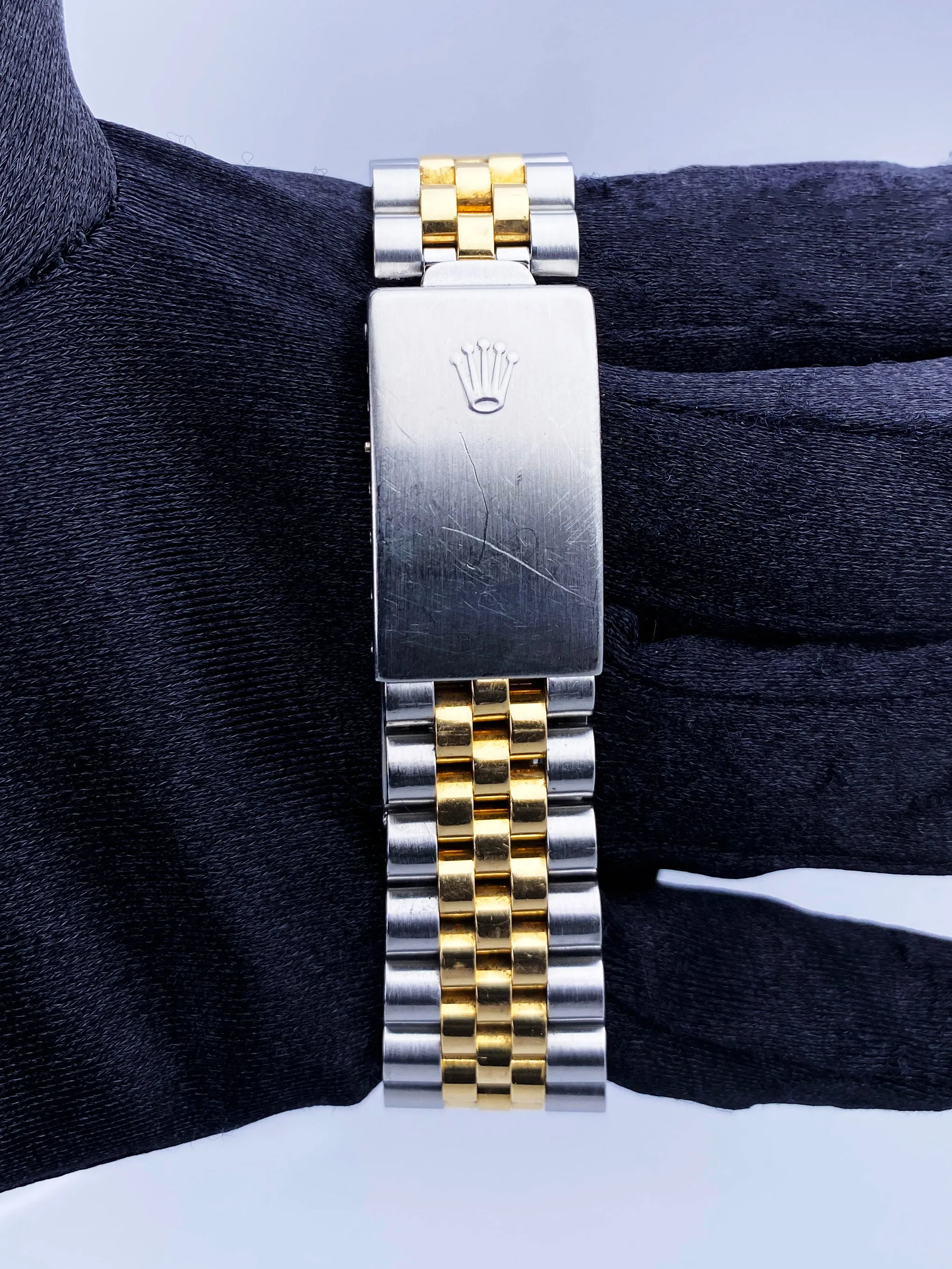 Rolex Datejust 16013 Black Dial Mens Watch Box Papers