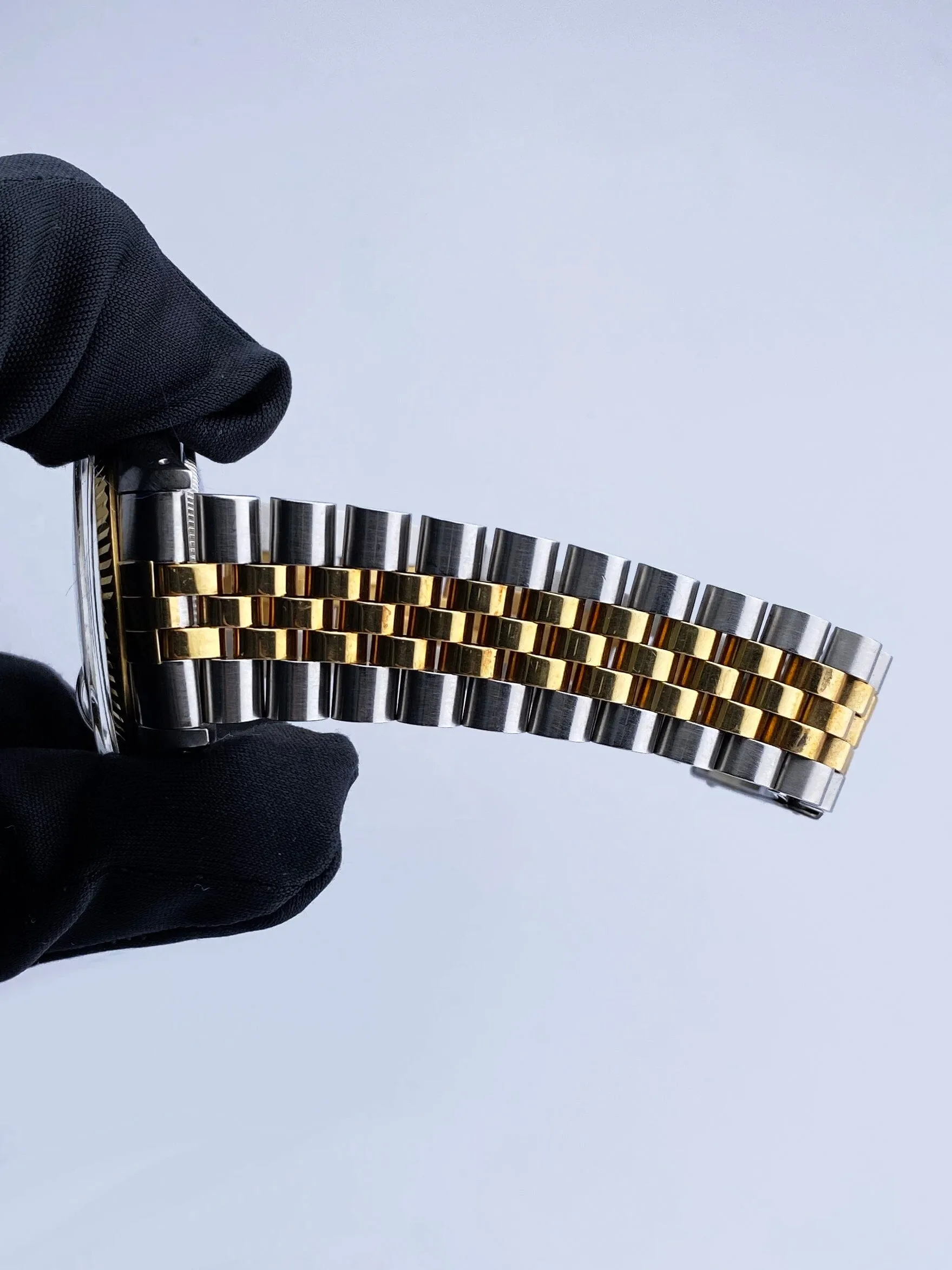 Rolex Datejust 16013 Diamond Dial Mens Watch Box Papers