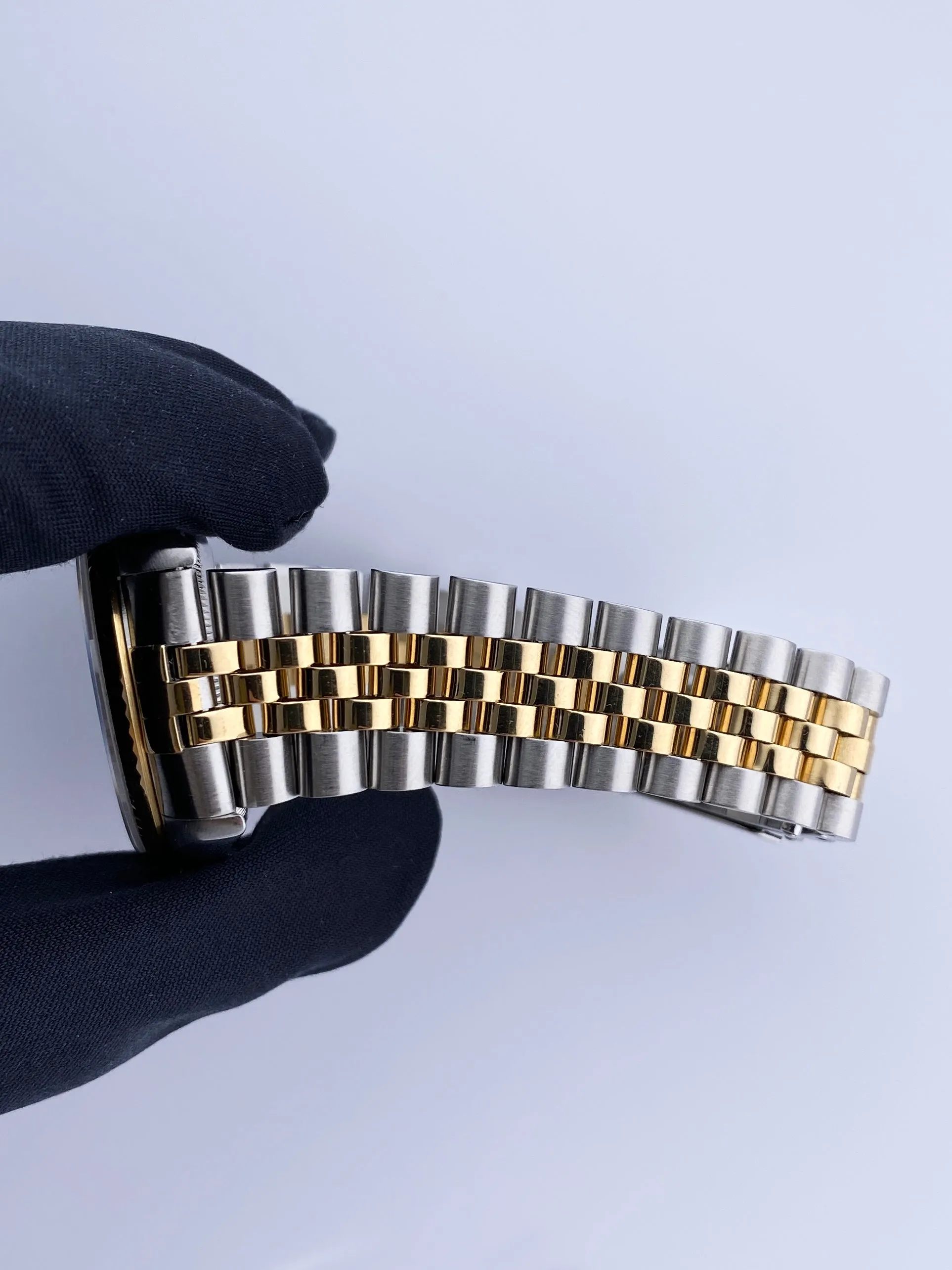 Rolex Datejust 16233 Diamond Dial Mens Watch Box Papers