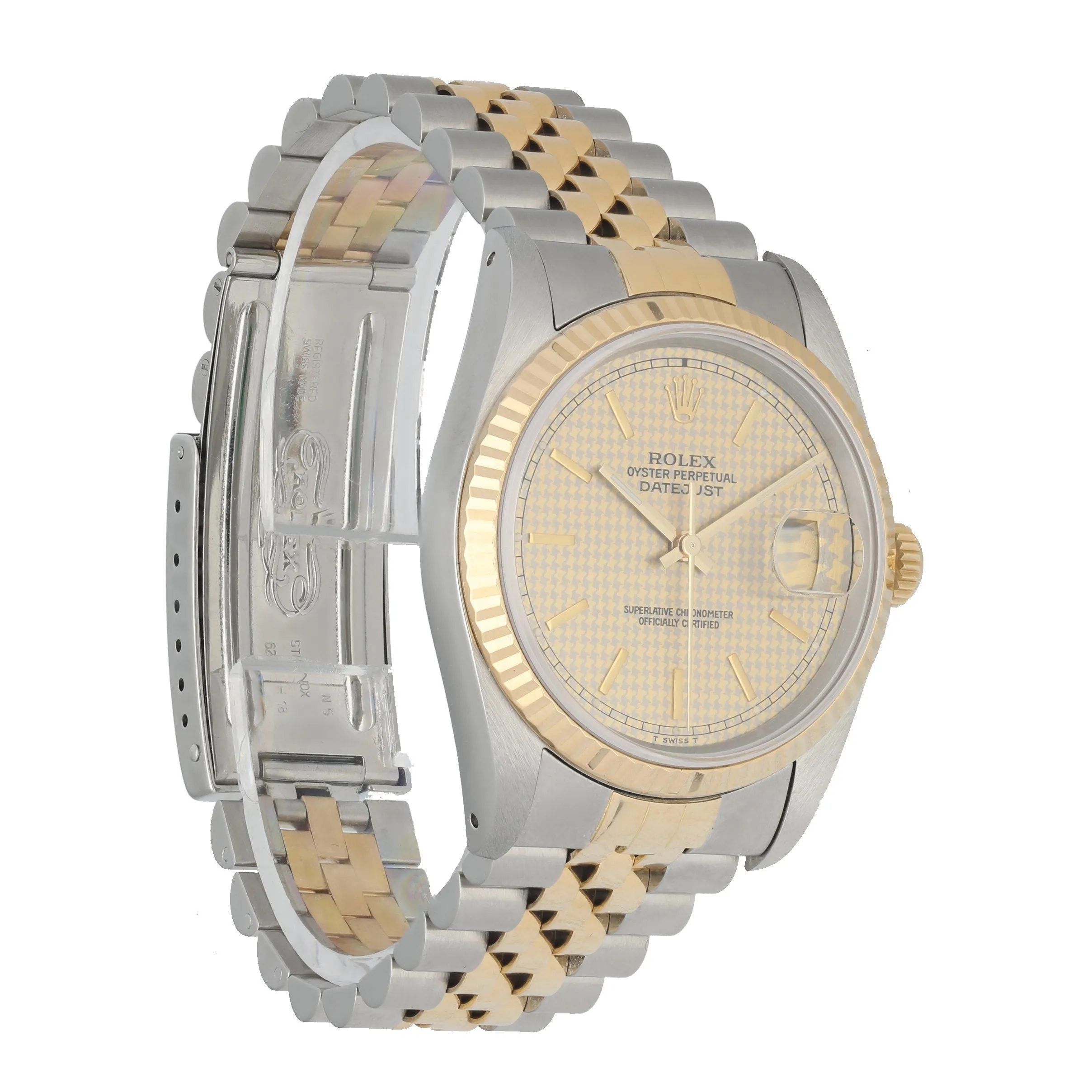 Rolex Datejust 16233 Honeycomb Dial Men's Watch