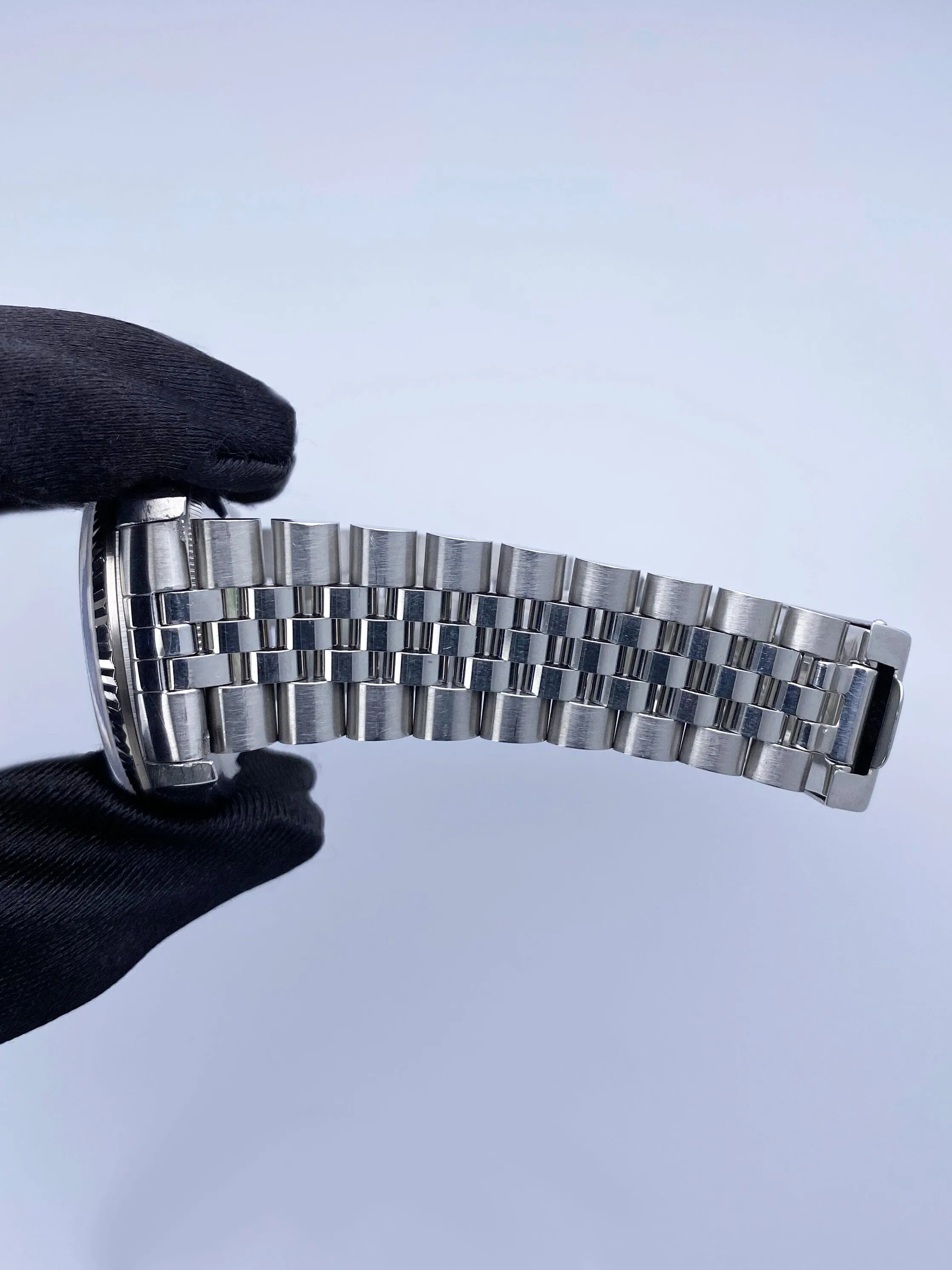 Rolex Datejust 16234 Gray Dial Mens Watch Box Papers