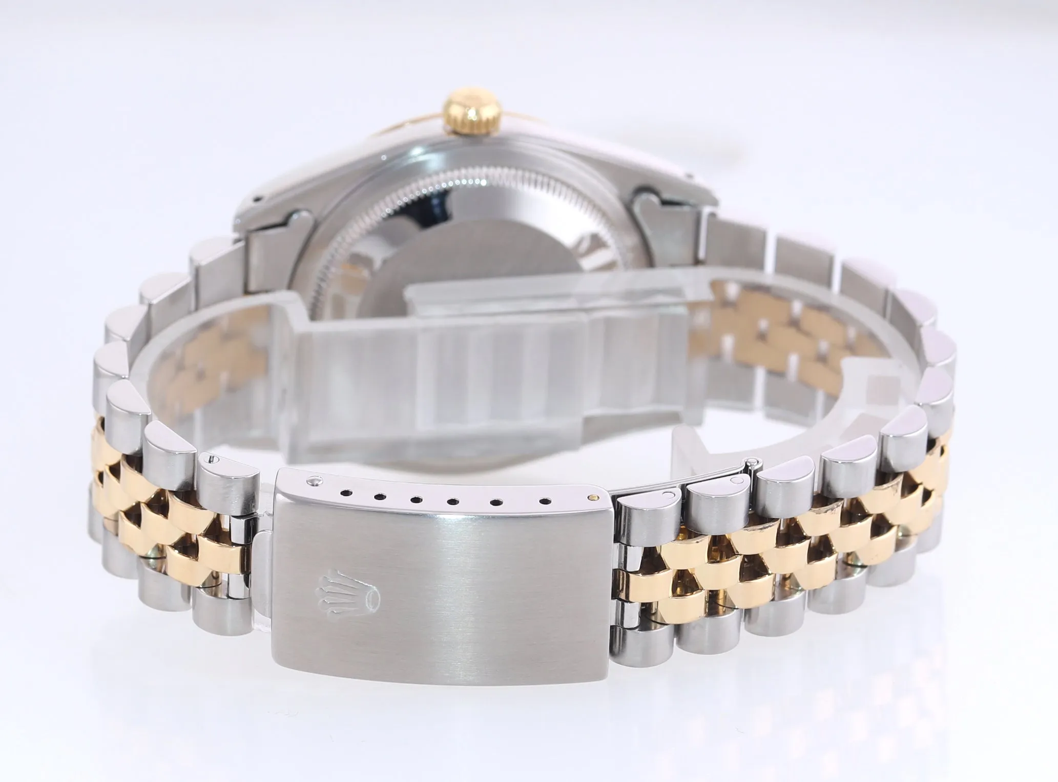 Rolex DateJust 36mm 16233 Two Tone Steel 18k Gold Jubilee Pyramid Watch