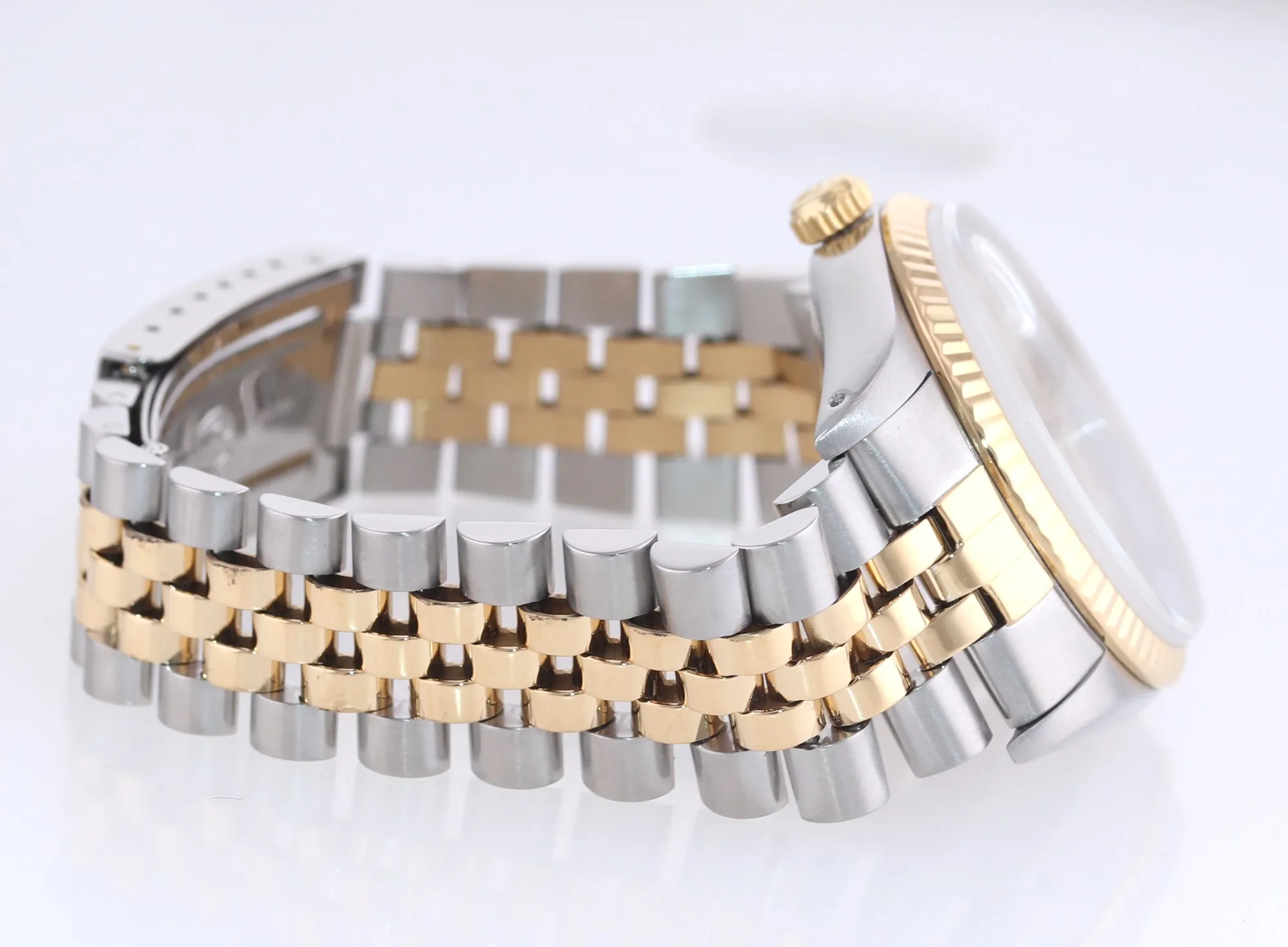 Rolex DateJust 36mm 16233 Two Tone Steel 18k Gold Jubilee Pyramid Watch