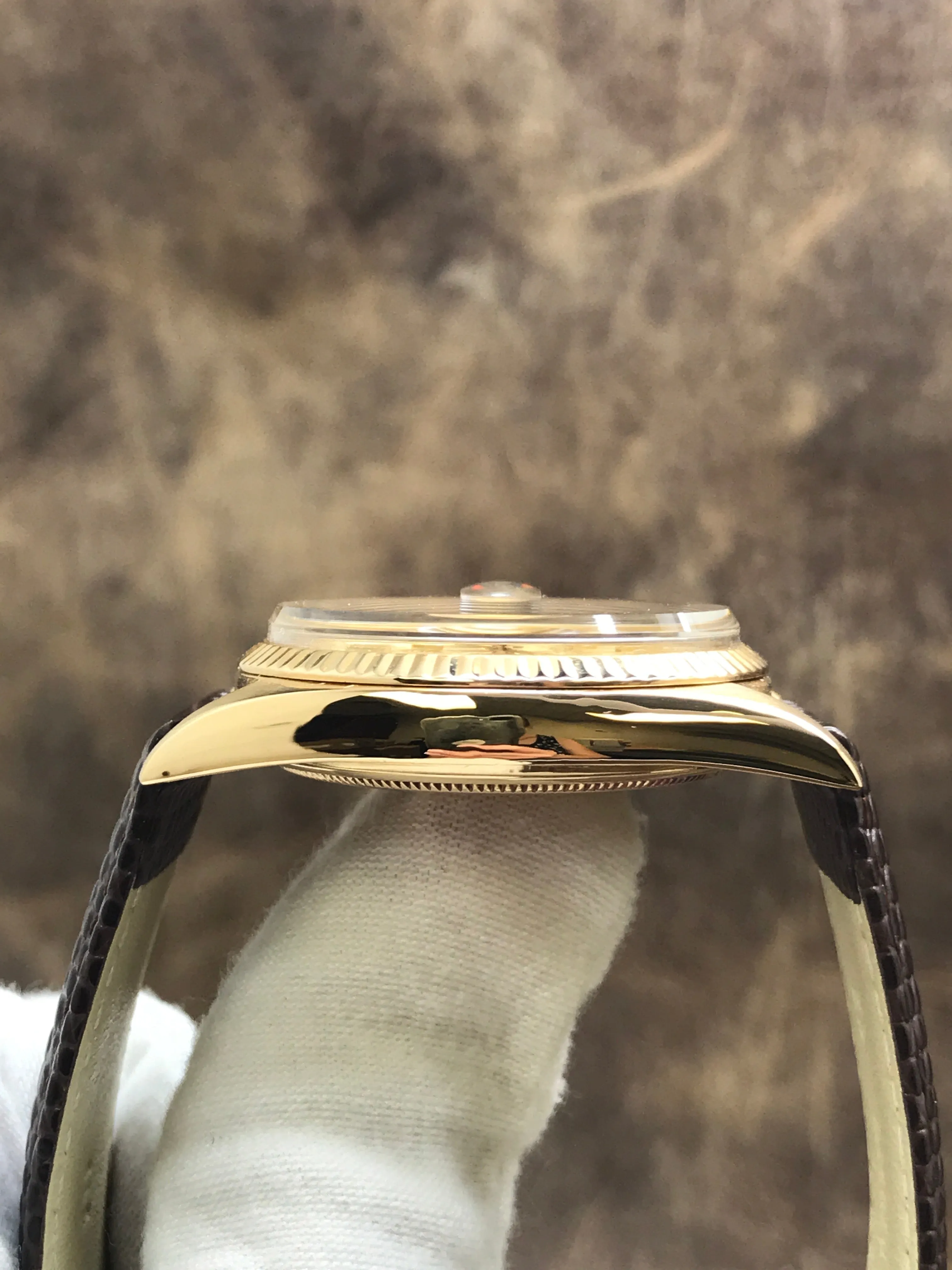 Rolex Datejust 36mm Vintage 1601 Gold Champagne Dial Automatic Watch