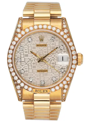 Rolex Datejust 68158 Diamond Anniversary Dial Ladies Watch