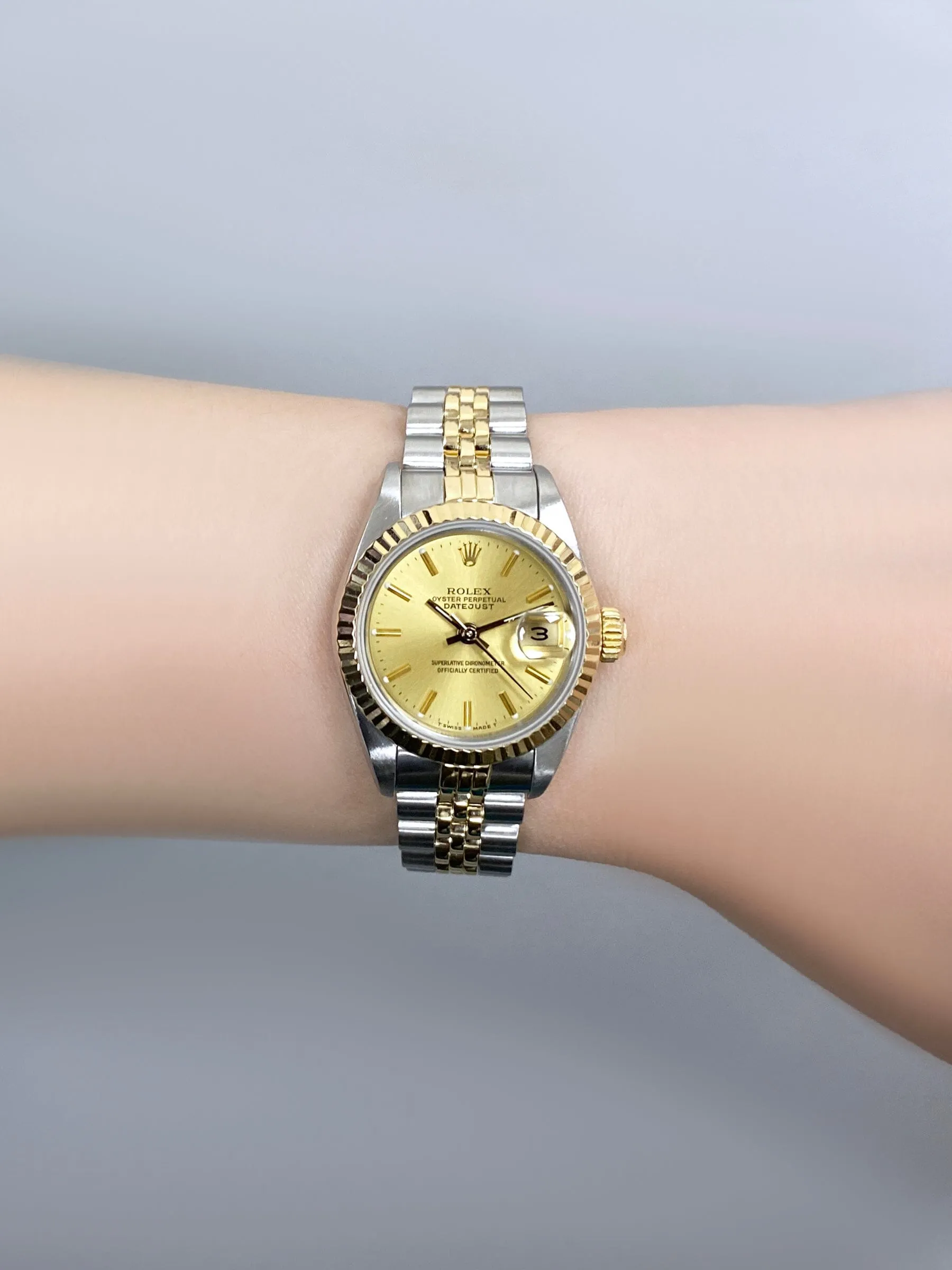 Rolex Datejust 69173 Champagne Dial Ladies Watch