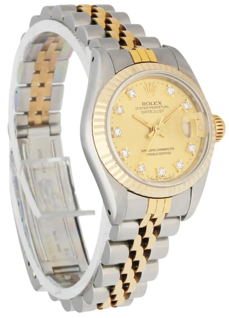 Rolex Datejust 69173 Diamond Dial Ladies Watch