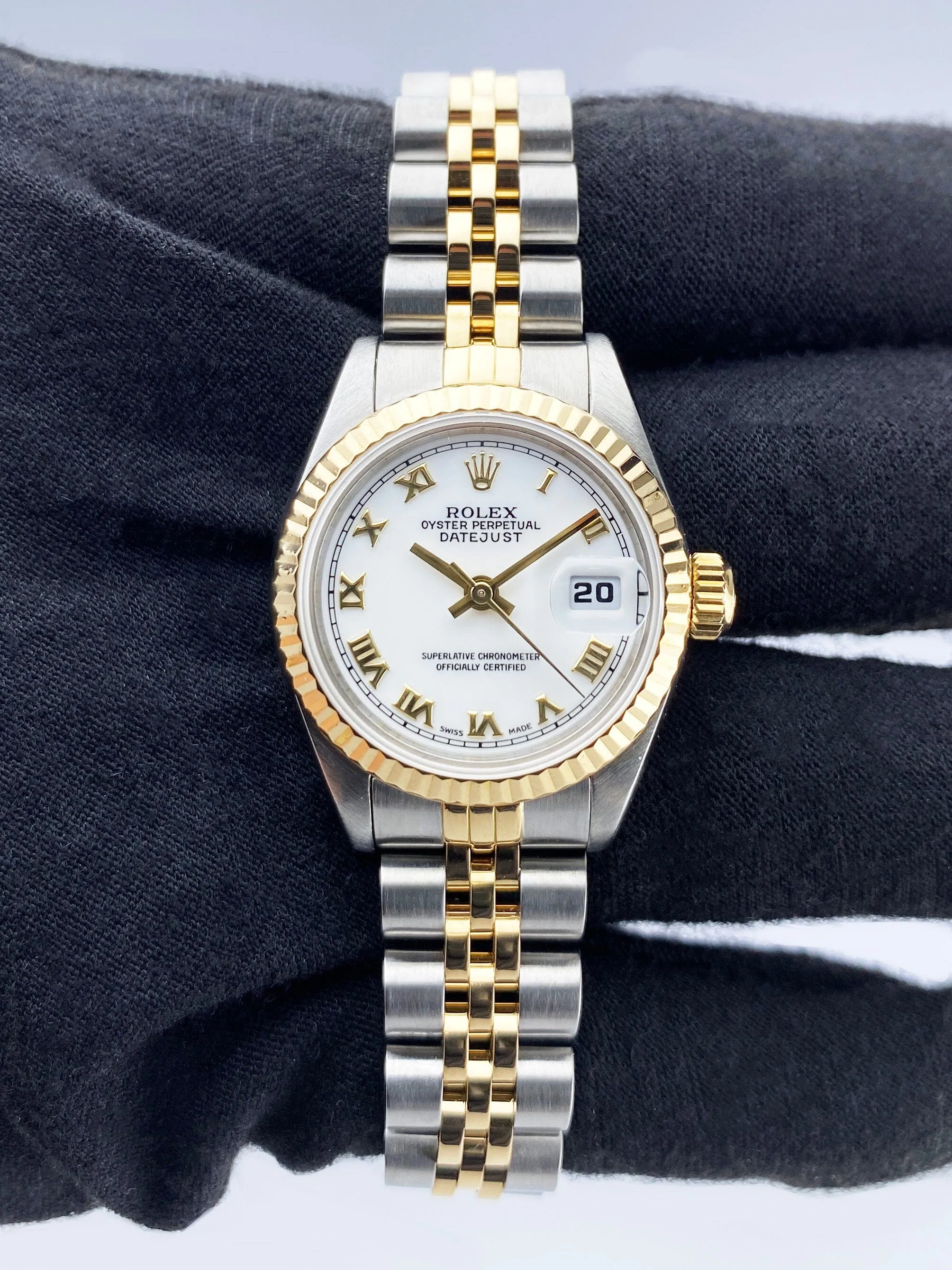 Rolex Datejust 69173 White Dial Ladies Watch Box Papers