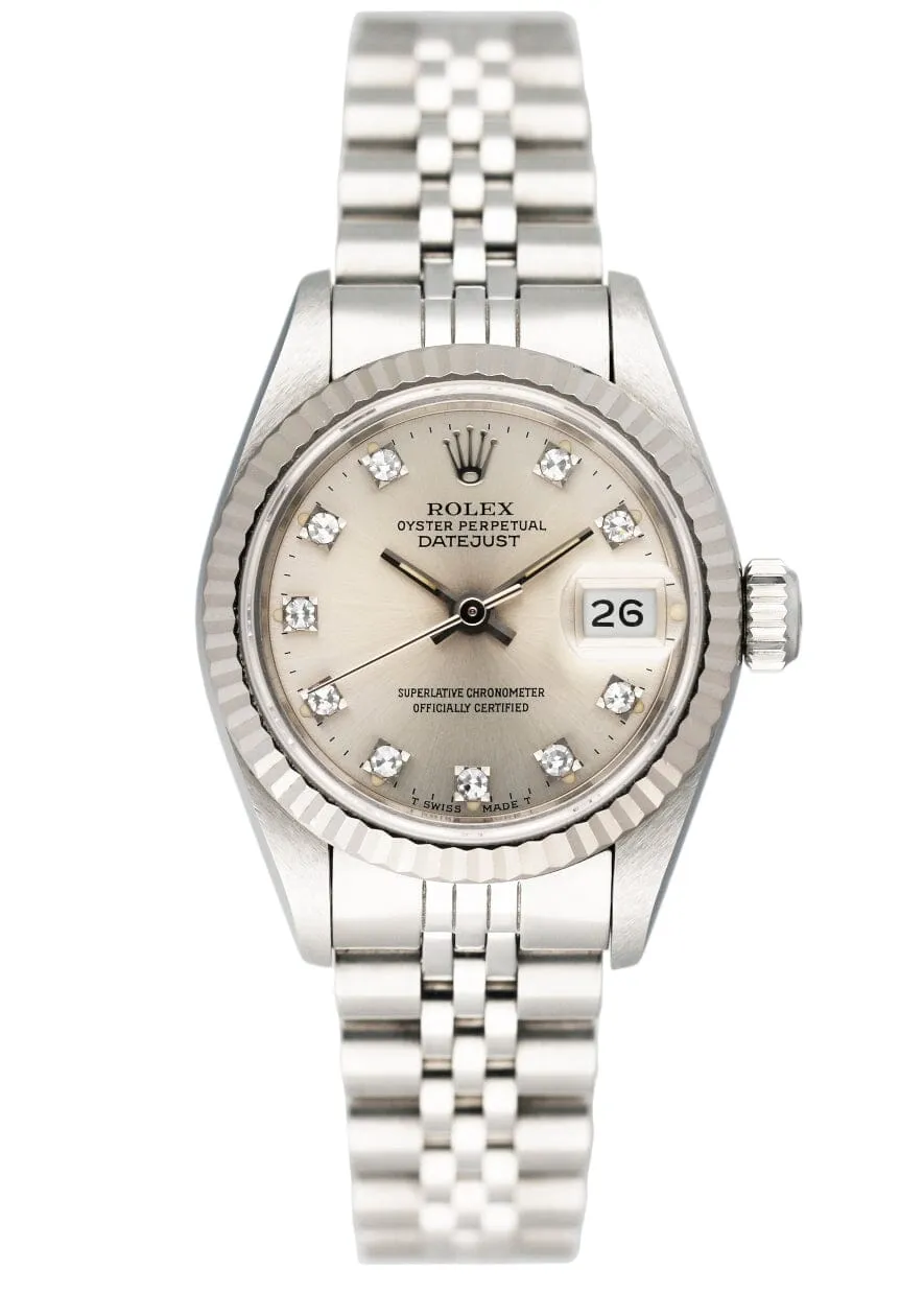 Rolex Datejust 69174 Diamond Dial Ladies Watch