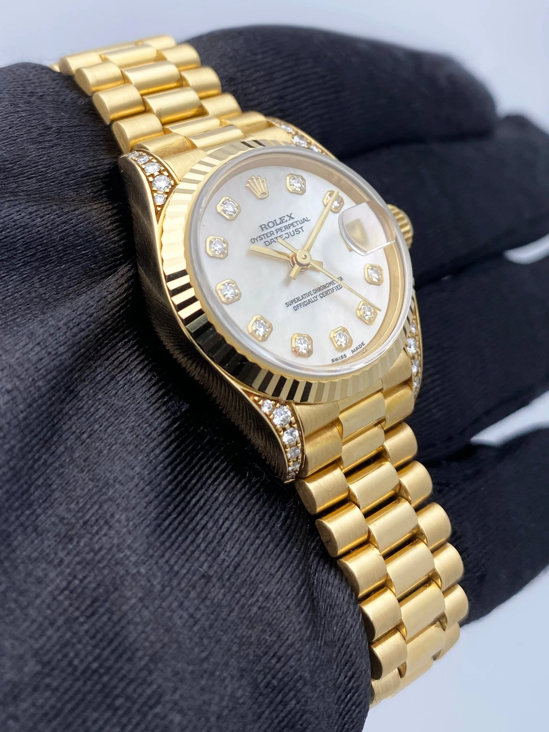 Rolex Datejust 69238 MOP Dial Ladies Watch Box Papers