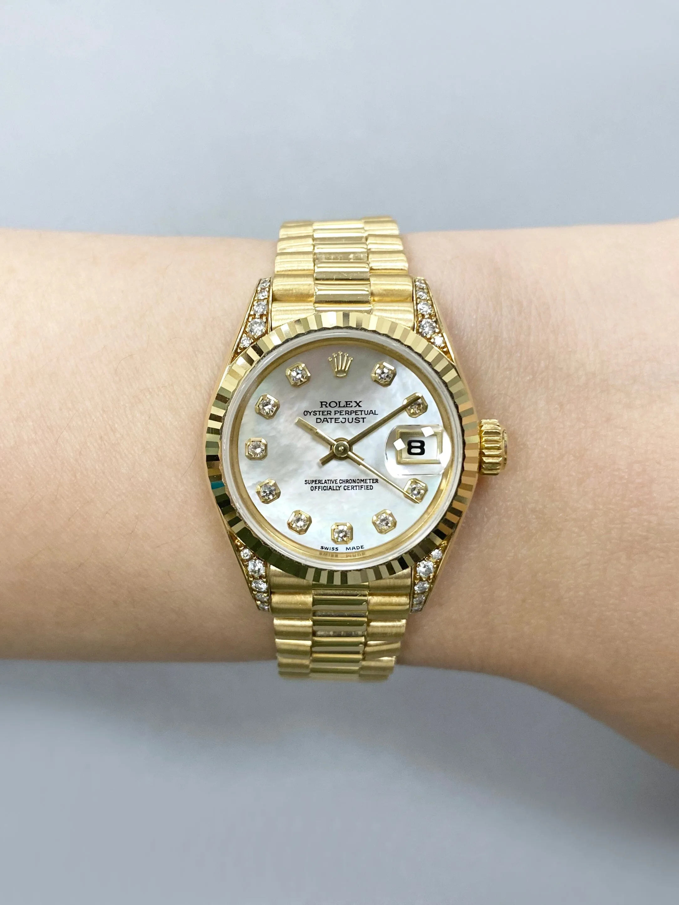 Rolex Datejust 69238 MOP Dial Ladies Watch Box Papers