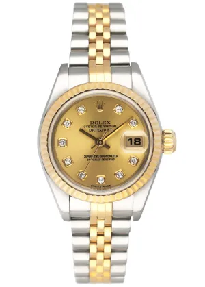 Rolex Datejust 79173 Diamond Dial  Ladies Watch