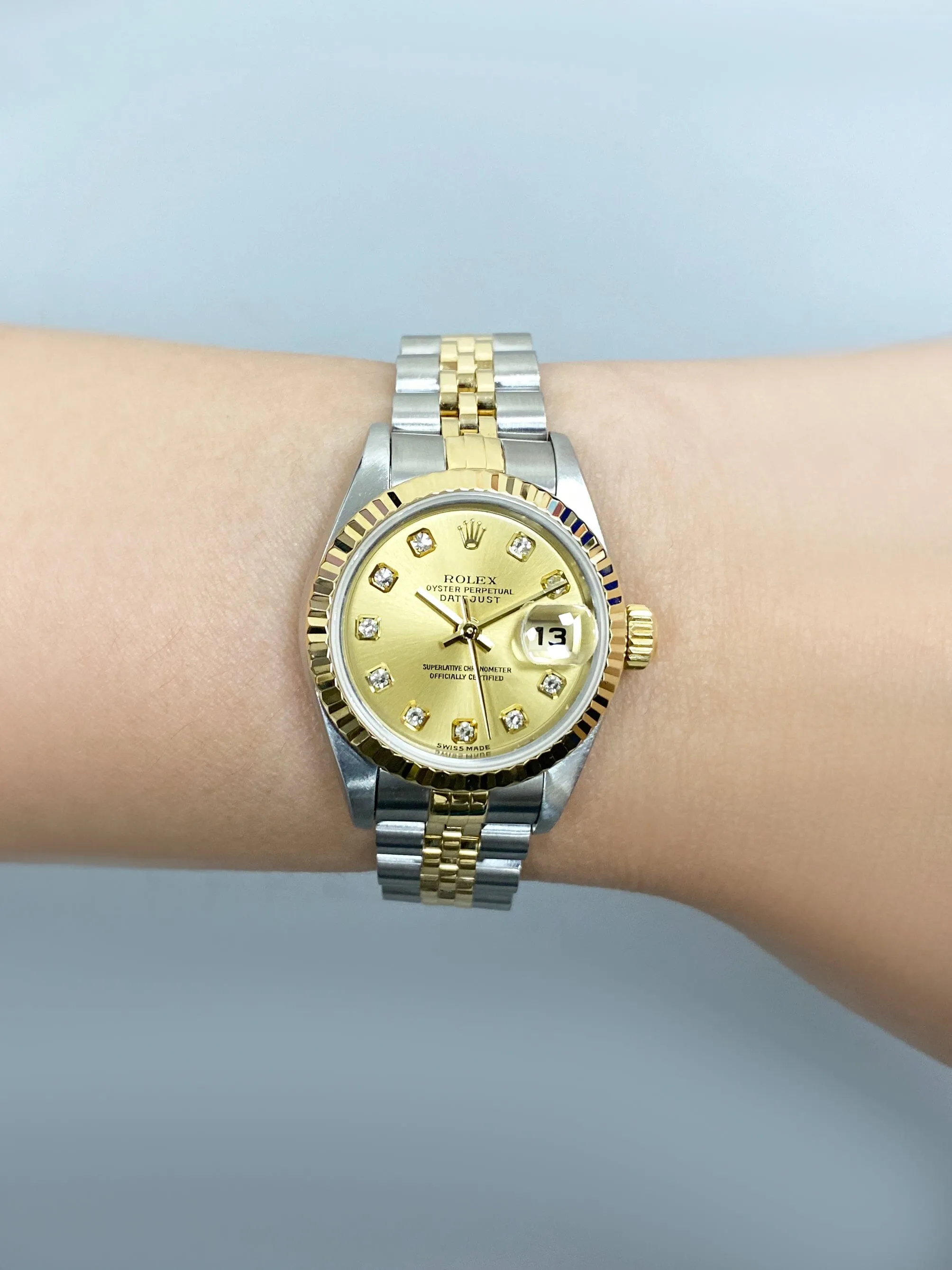 Rolex Datejust 79173 Diamond Dial  Ladies Watch