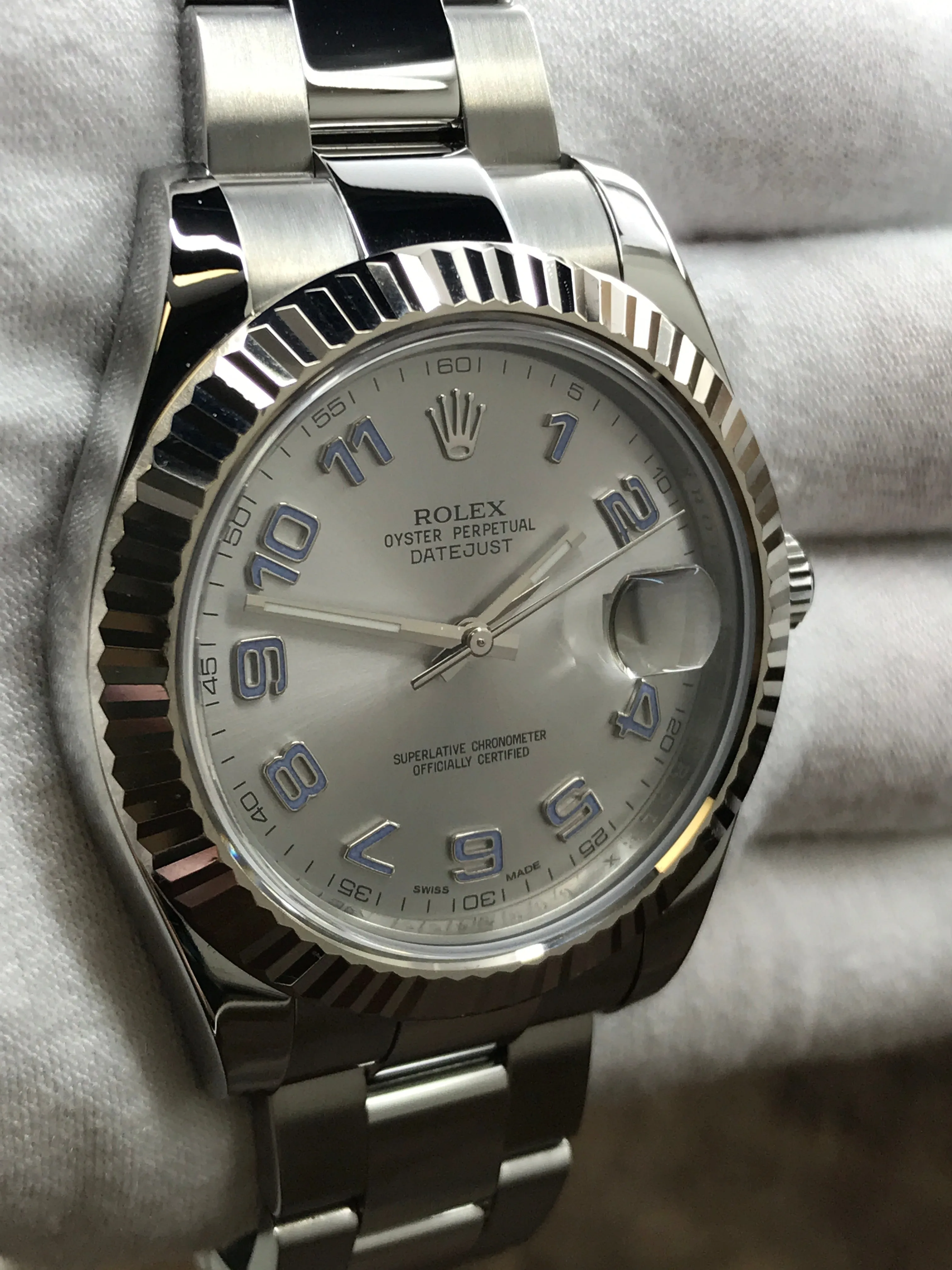 Rolex Datejust II 41mm 116334 Rhodium Dial Automatic Men's Watch