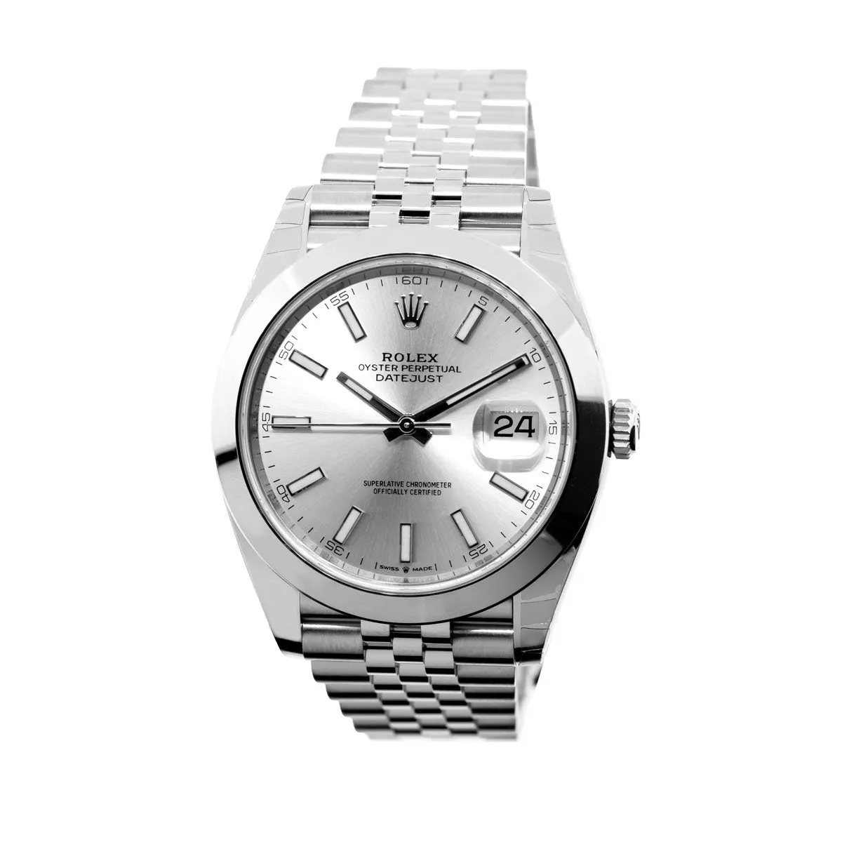 Rolex Datejust II 41mm Stainless Steel Silver Index Dial & Smooth Bezel 126300
