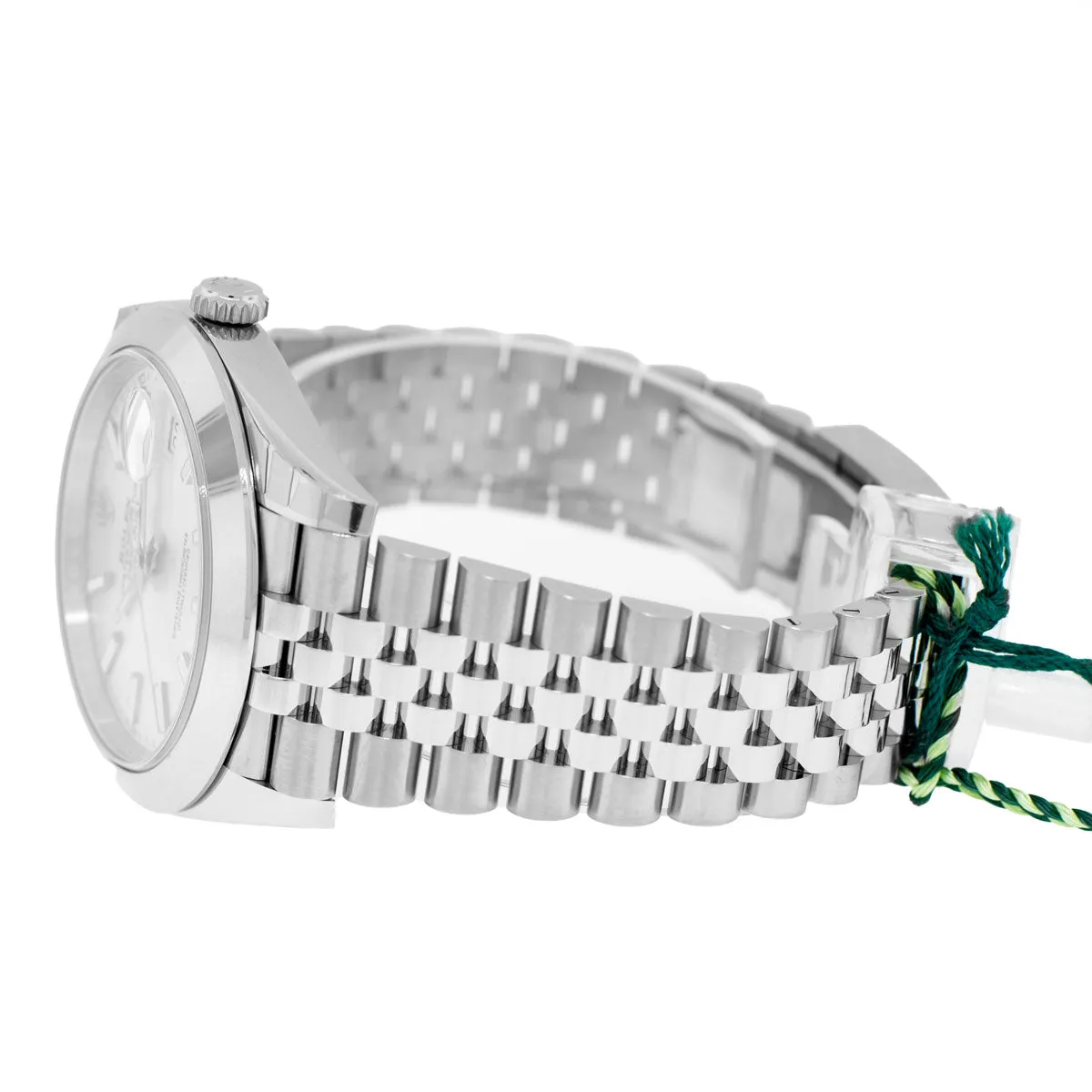 Rolex Datejust II 41mm Stainless Steel Silver Index Dial & Smooth Bezel 126300