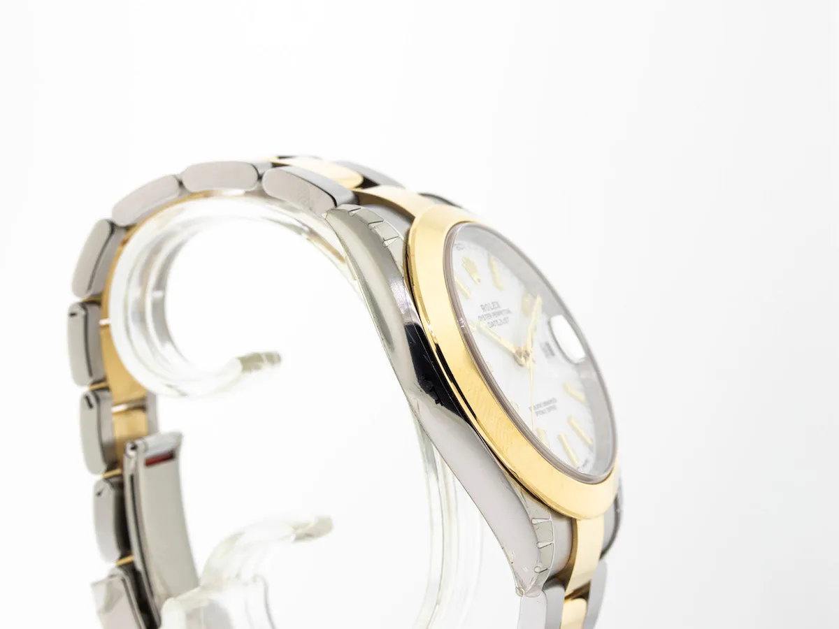 Rolex Datejust II 41mm Yellow Gold & Steel Rolesor White Stick Dial 126303