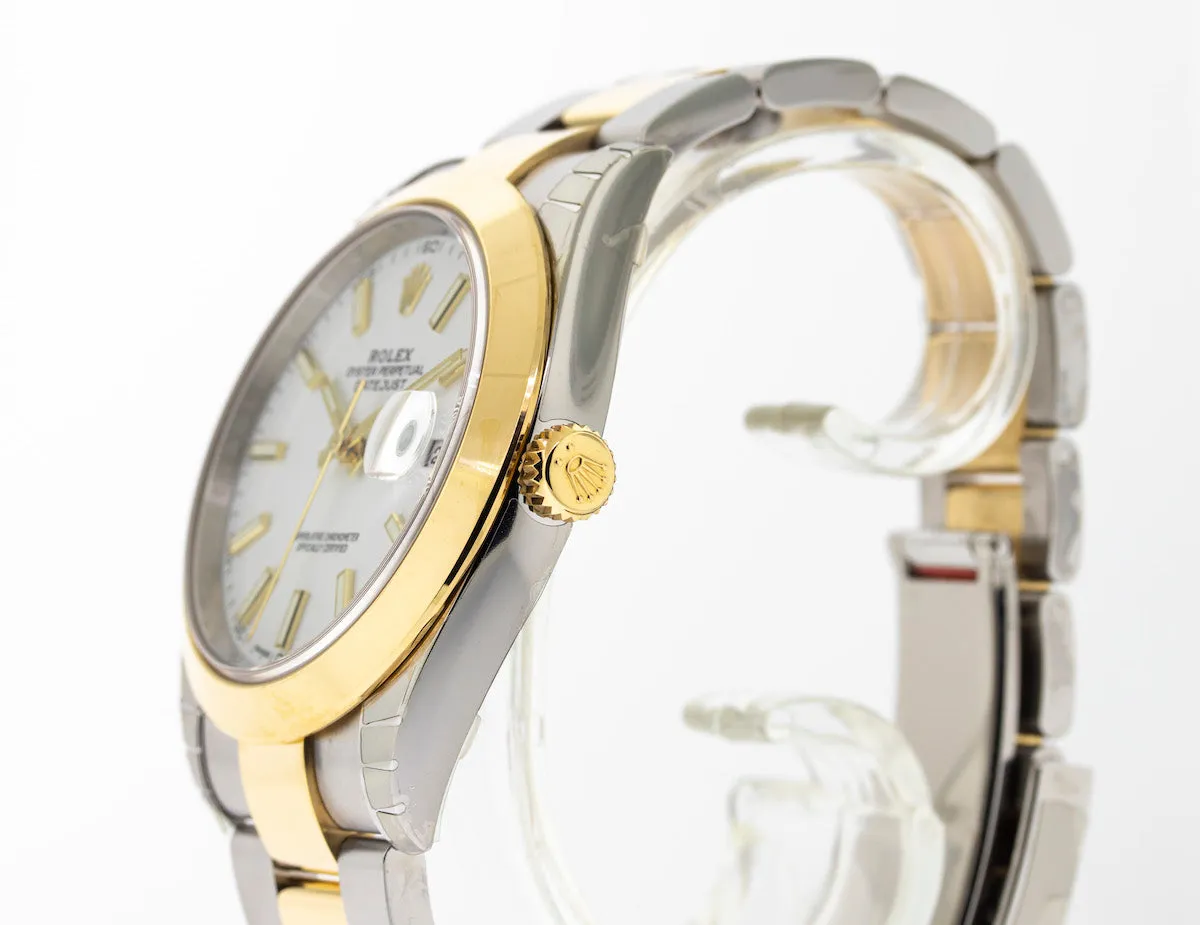 Rolex Datejust II 41mm Yellow Gold & Steel Rolesor White Stick Dial 126303