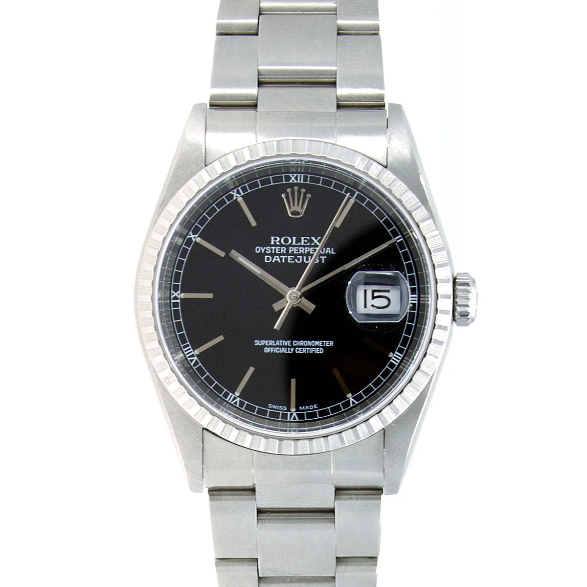 Rolex Datejust SS Black Dial