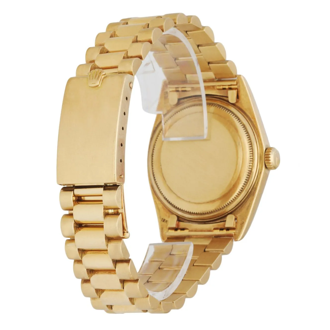 Rolex Day Date 1803 18K Yellow Gold Linen  Dial Vintage Men's Watch Box & Paper