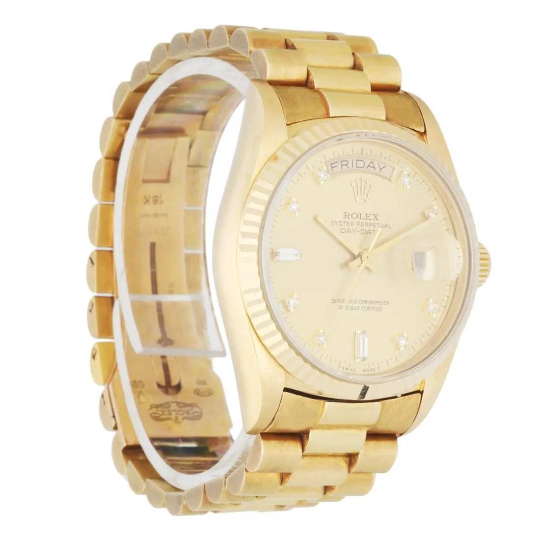 Rolex Day Date 18038 President Diamond Dial Men's Watch