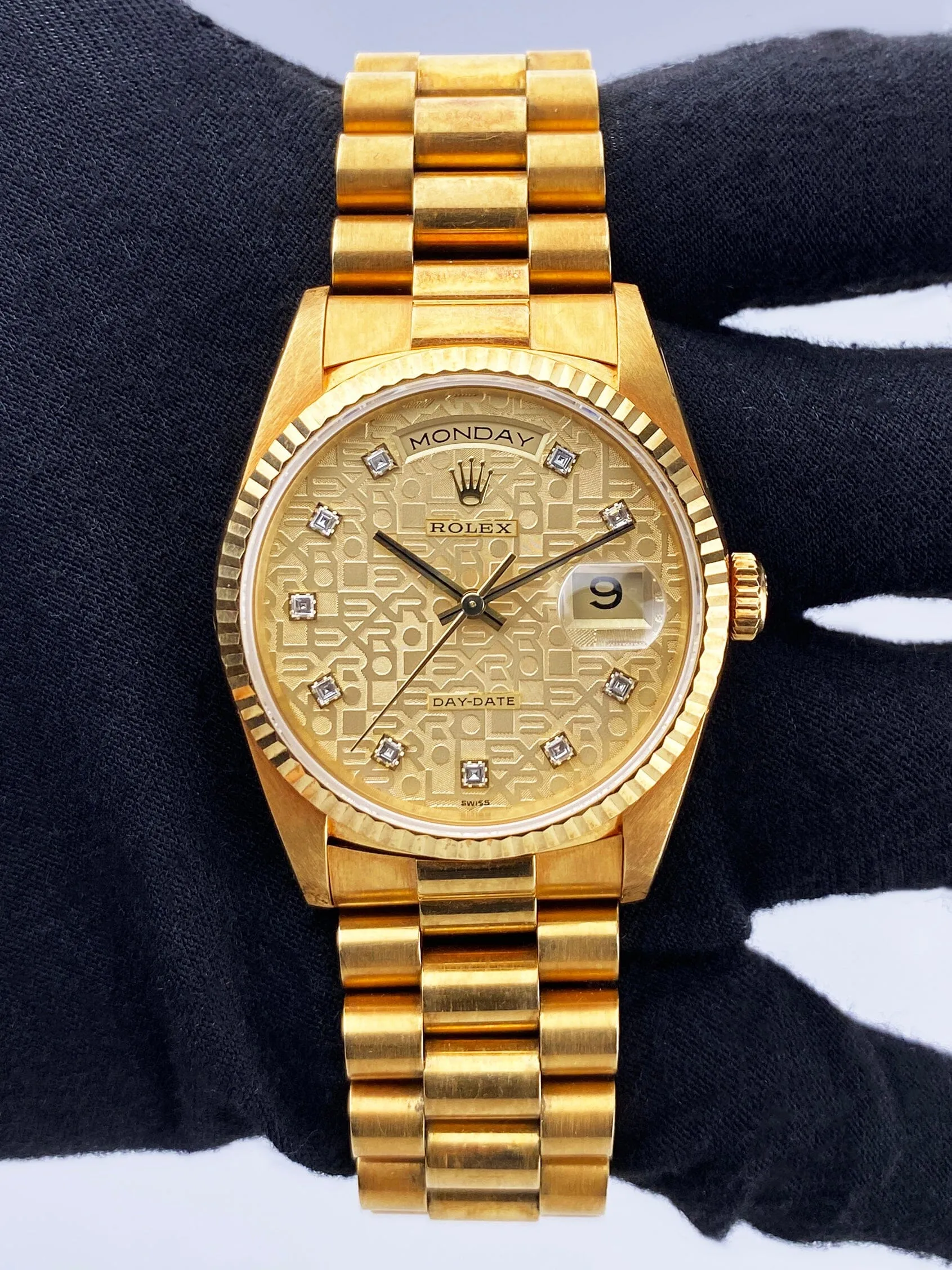 Rolex Day Date 18238 Anniversary Dial Mens Watch