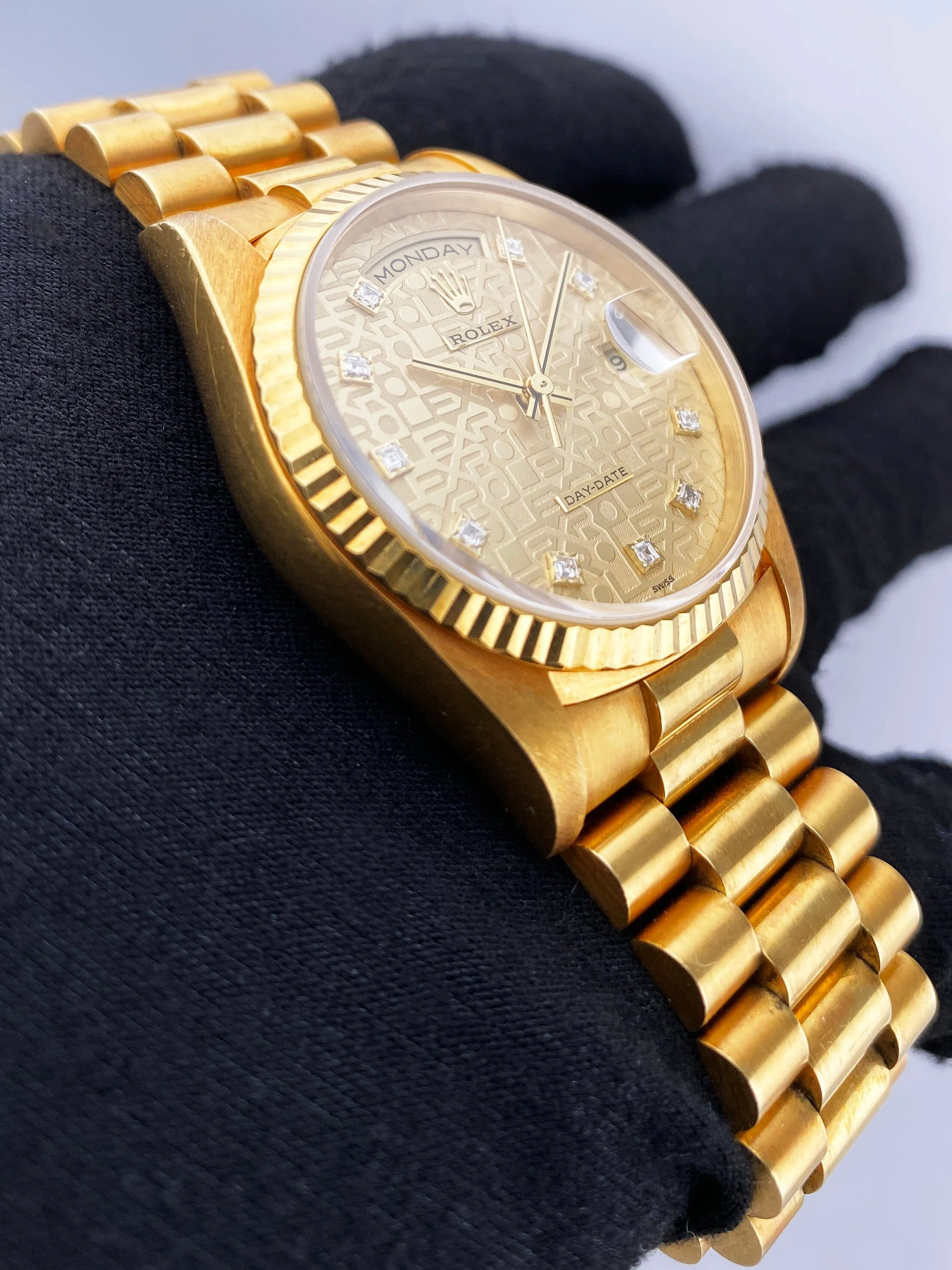 Rolex Day Date 18238 Anniversary Dial Mens Watch