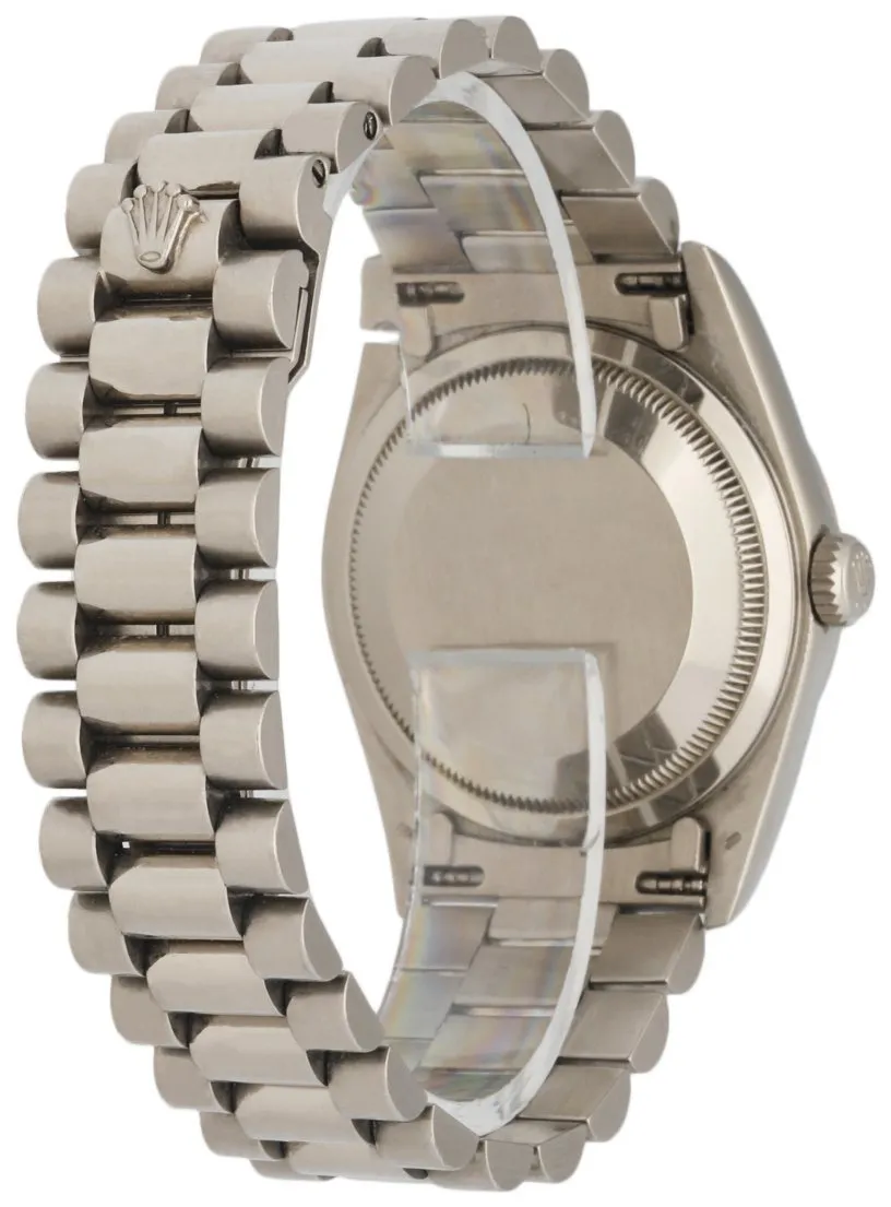 Rolex Day-Date 18239 18K White Gold Diamond Dial Men's Watch