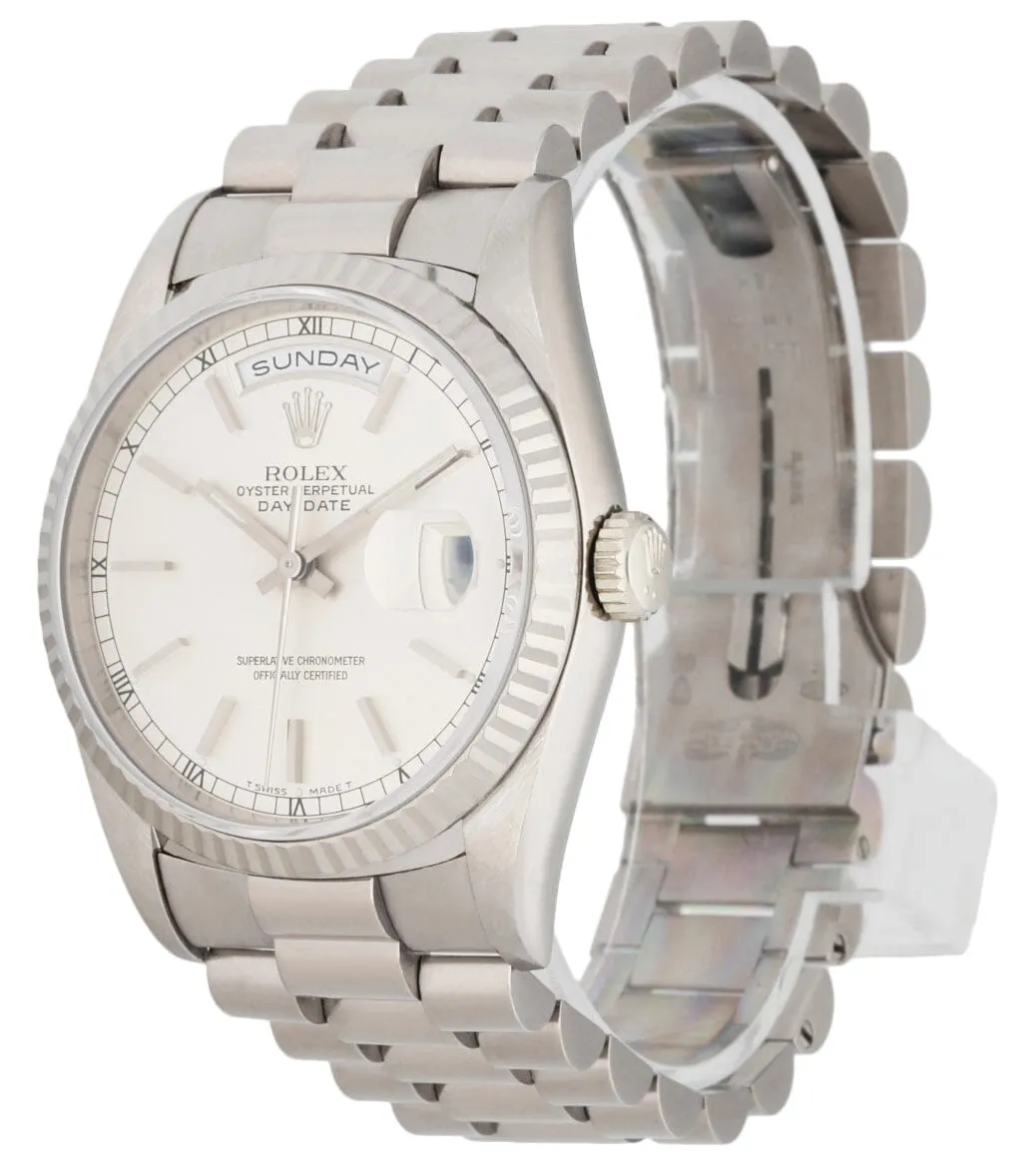 Rolex Day Date 18239 18K White Gold Men's Watch