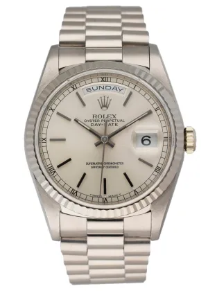 Rolex Day Date 18239 18K White Gold Men's Watch
