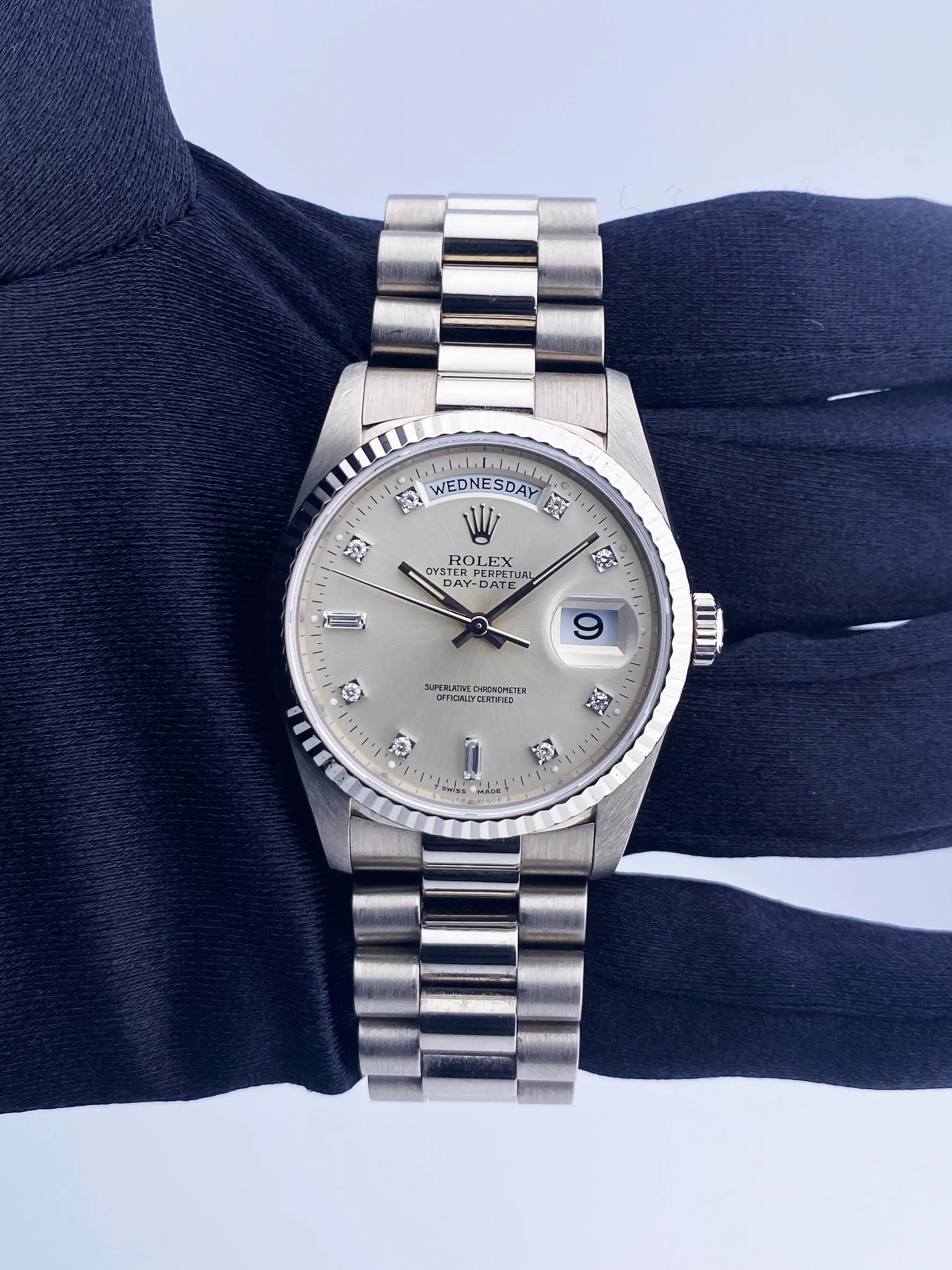 Rolex Day Date 18239 President 18K White Gold Watch