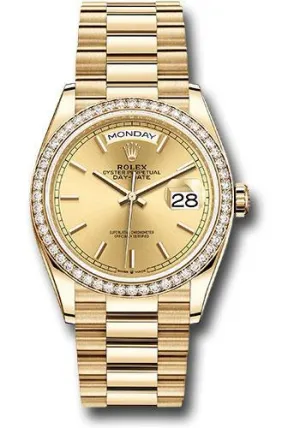 Rolex Day-Date 36mm Watch 128348RBR chip
