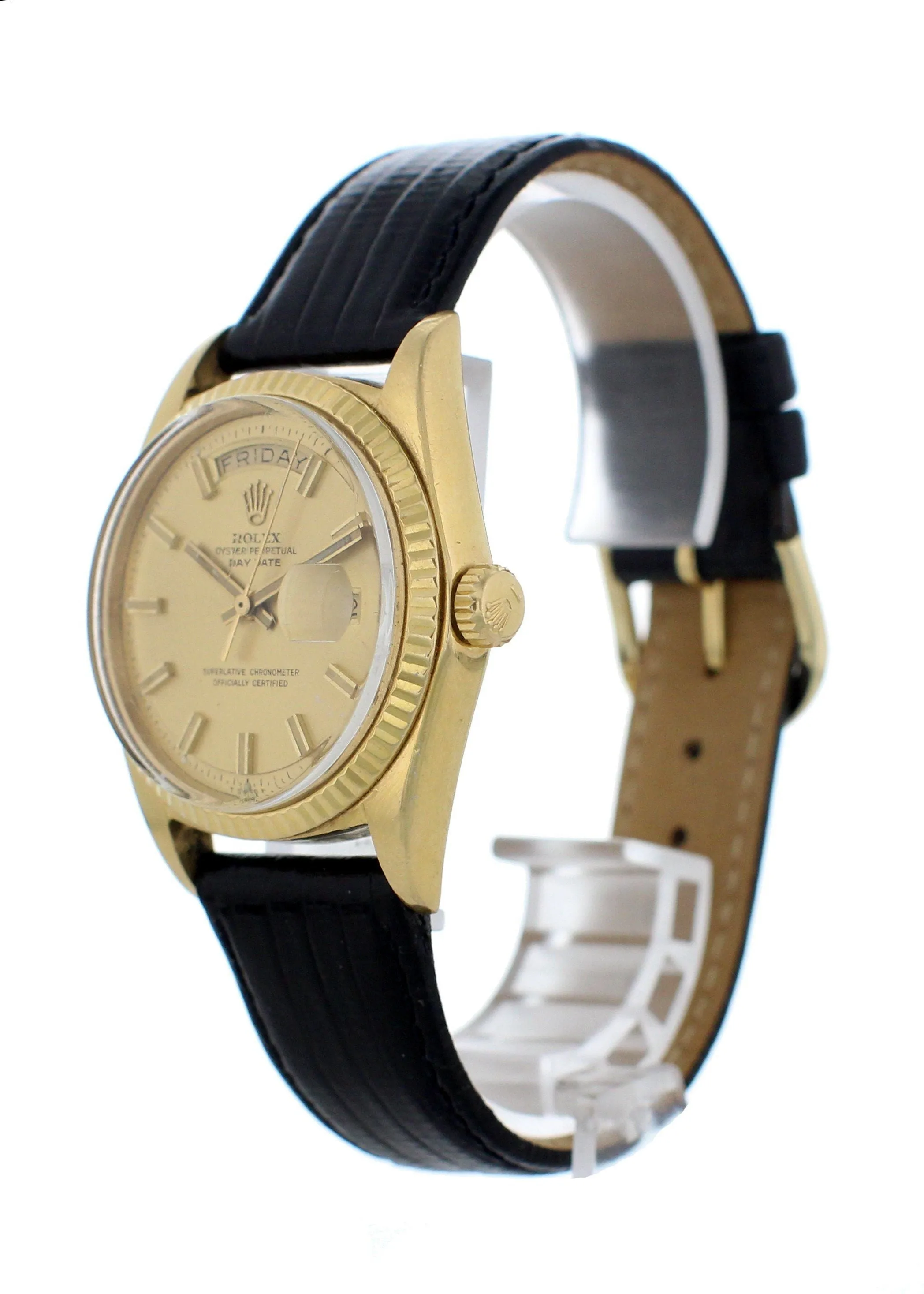 Rolex Day-Date President 1803 Wide Boy Yellow Gold Mens Watch