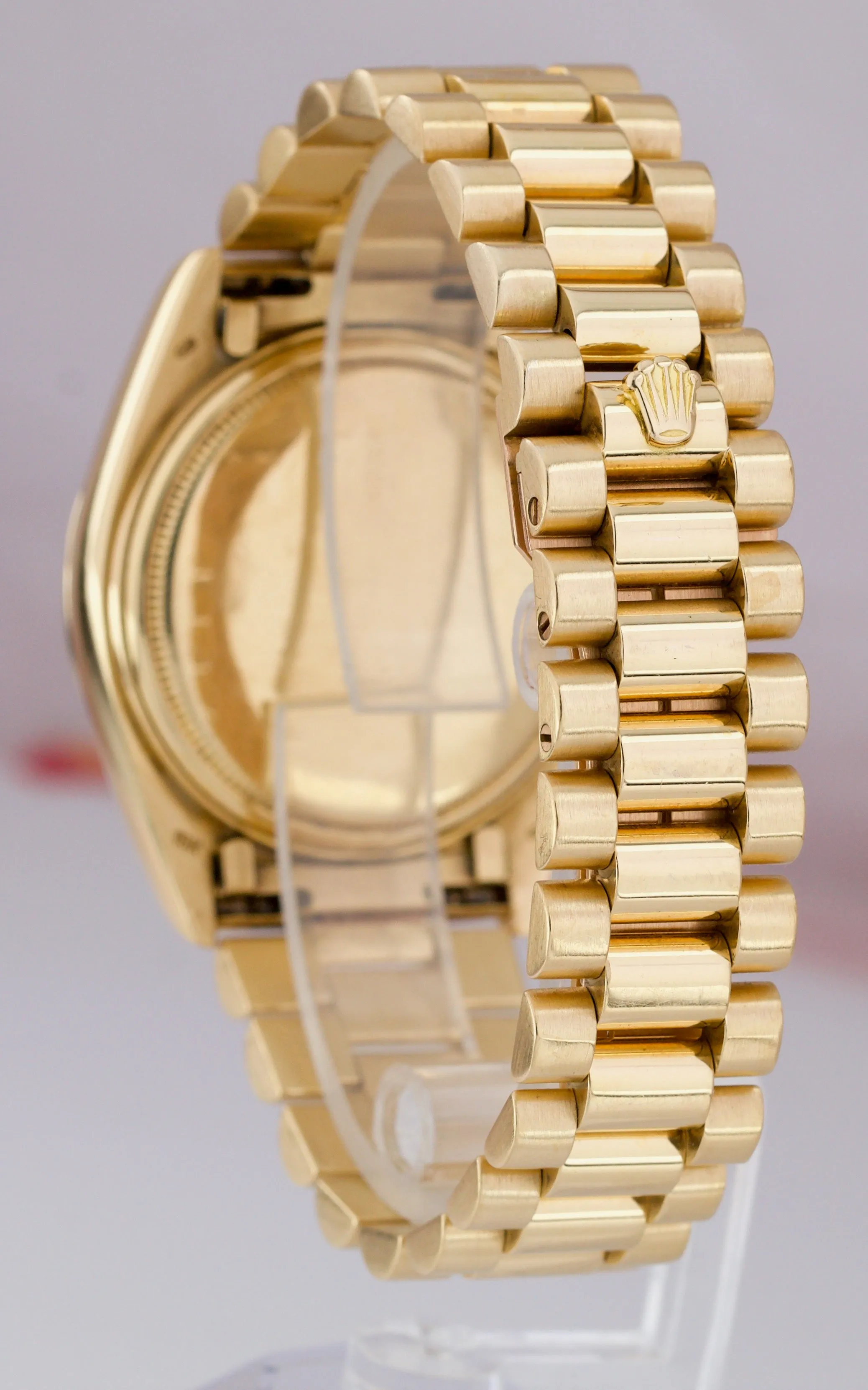Rolex Day-Date President 18038 Champagne Stick 36mm 18K Yellow Gold Watch