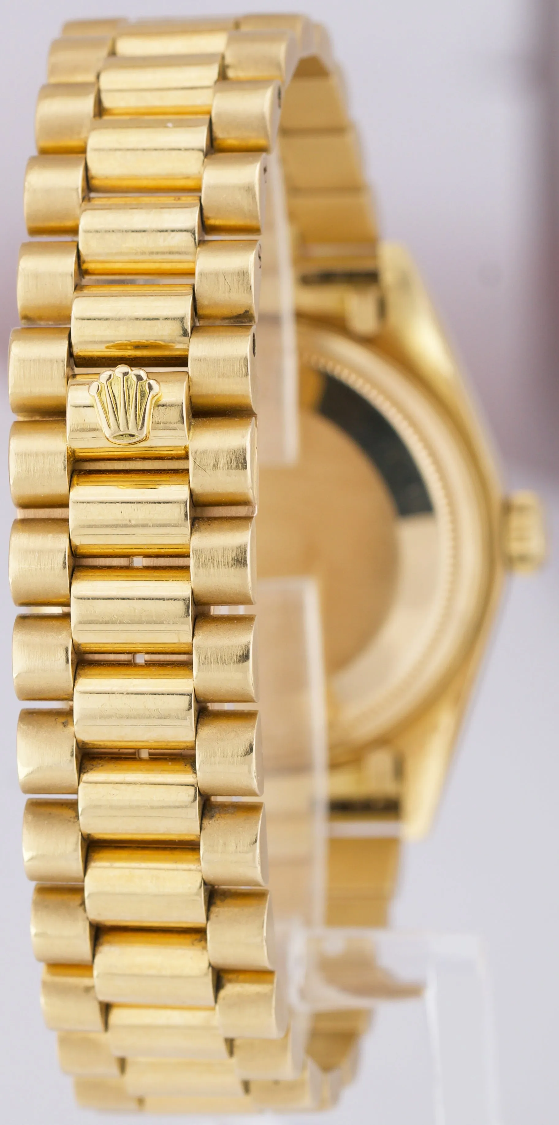 Rolex Day-Date President 18038 Champagne Stick 36mm 18K Yellow Gold Watch