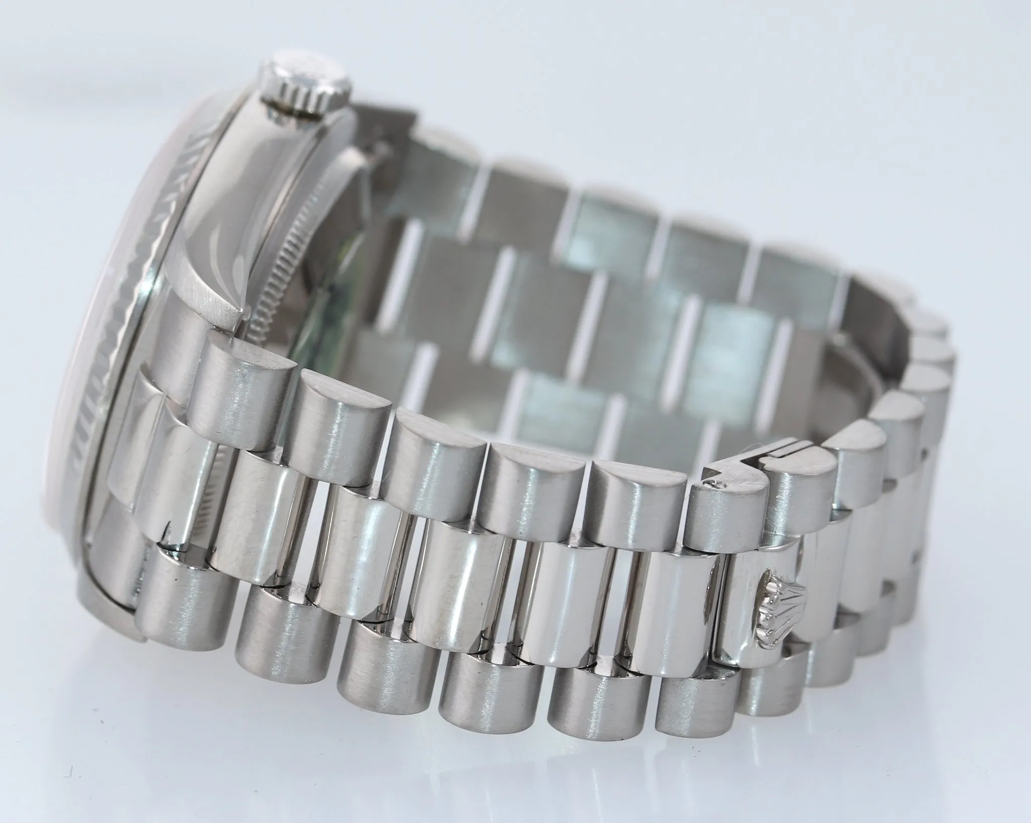 Rolex Day-Date President 18239 18K White Gold double quickset 36mm Silver Watch